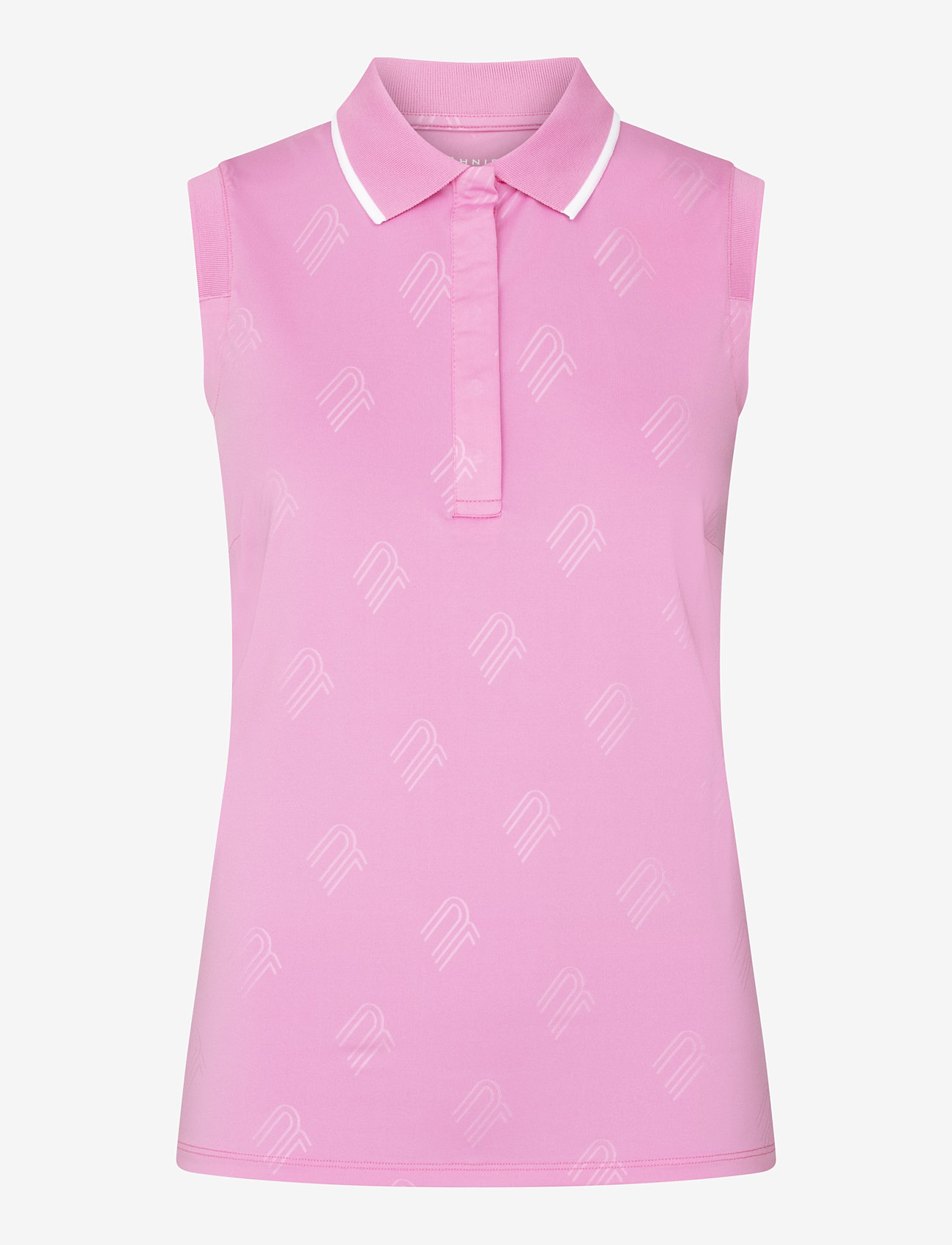 Röhnisch - Deni Sleeveless Poloshirt - toppar & t-shirts - fuchsia pink - 0