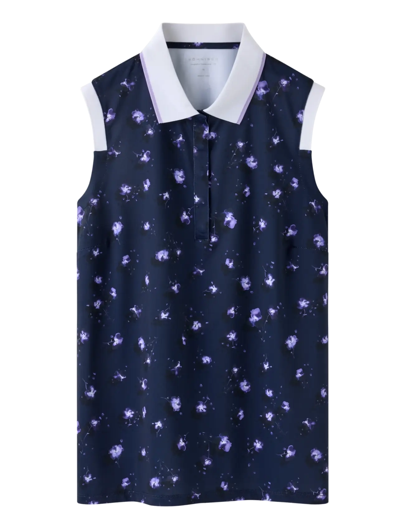 Röhnisch Deni Sleeveless Poloshirt - Bästsäljare Sport - PURPLE MOUNTAIN BLOOM / navy