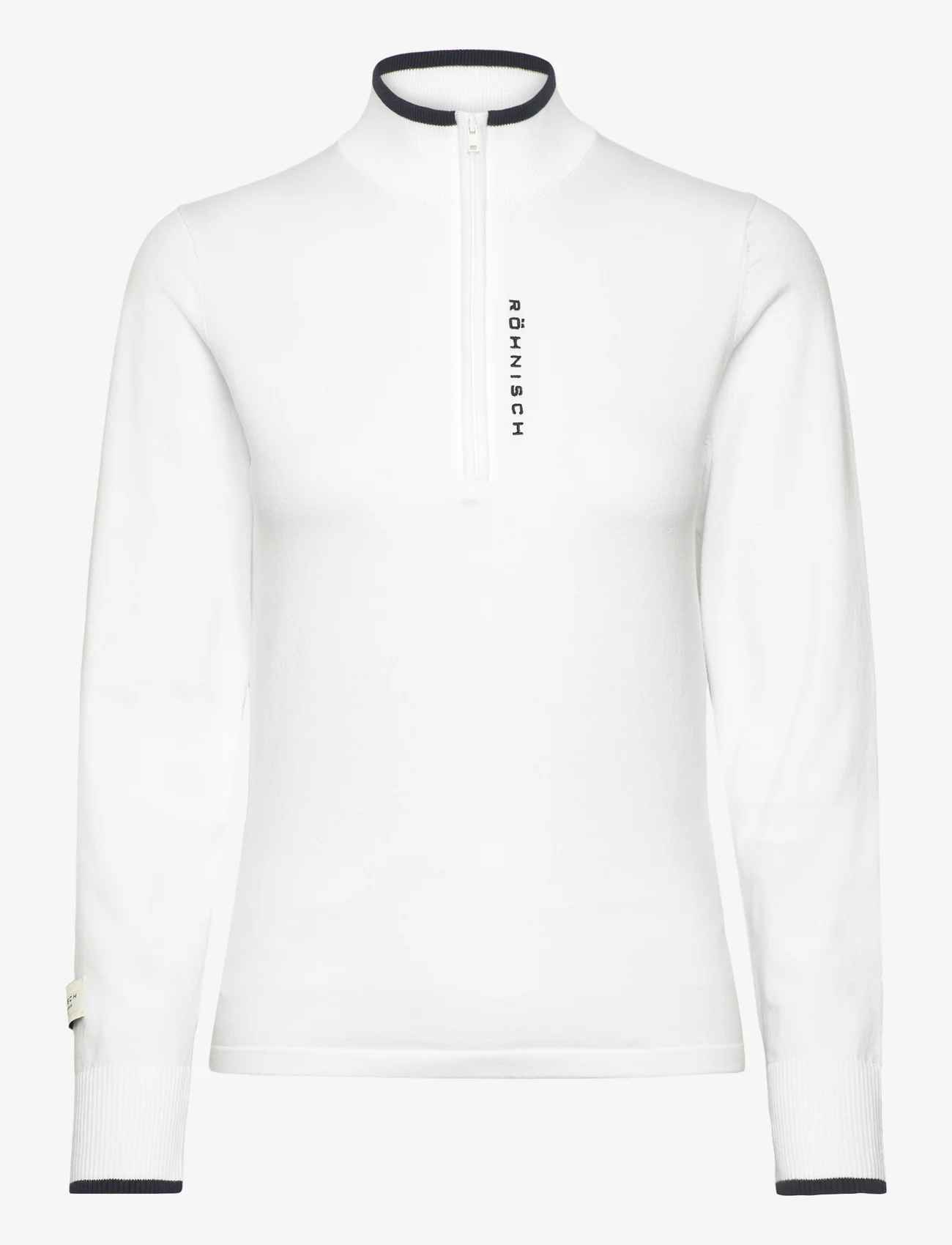 Röhnisch - Knitted Half Zip - džemperi - white - 0