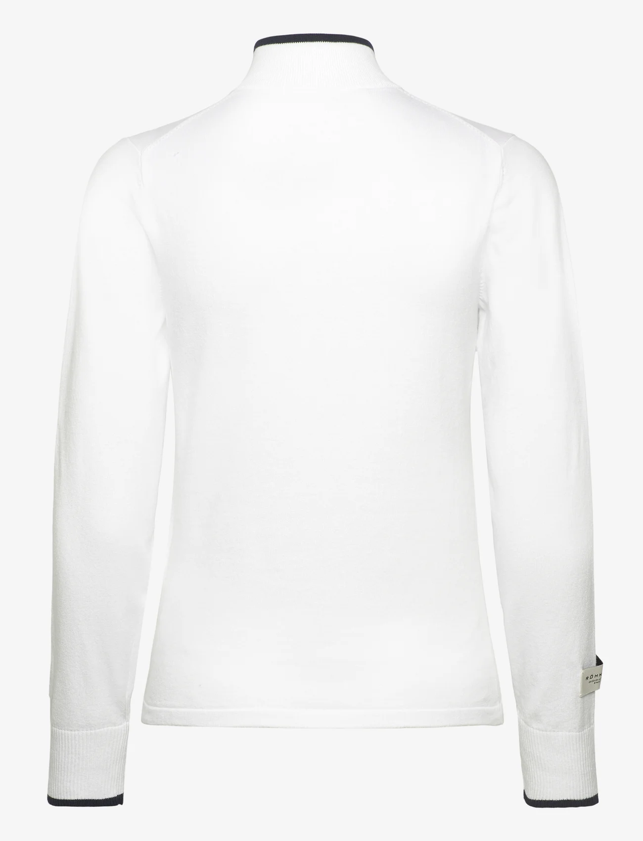 Röhnisch - Knitted Half Zip - jumpers - white - 1