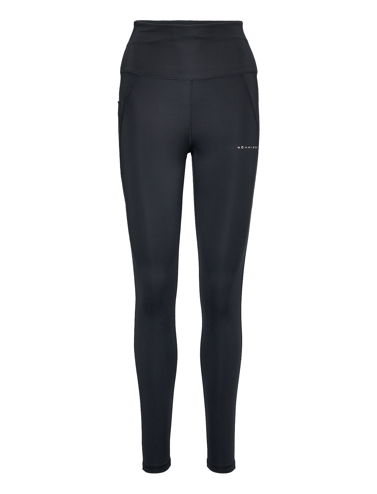 Women's Flattering Curved High Waist Tights XL, Black