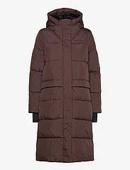 Röhnisch - Reign Hood Coat - wyściełane płaszcze - seal brown - 0