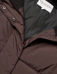 Röhnisch - Reign Hood Coat - wyściełane płaszcze - seal brown - 2