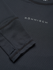 Röhnisch - Structure Long Sleeve - långärmade tröjor - black - 2