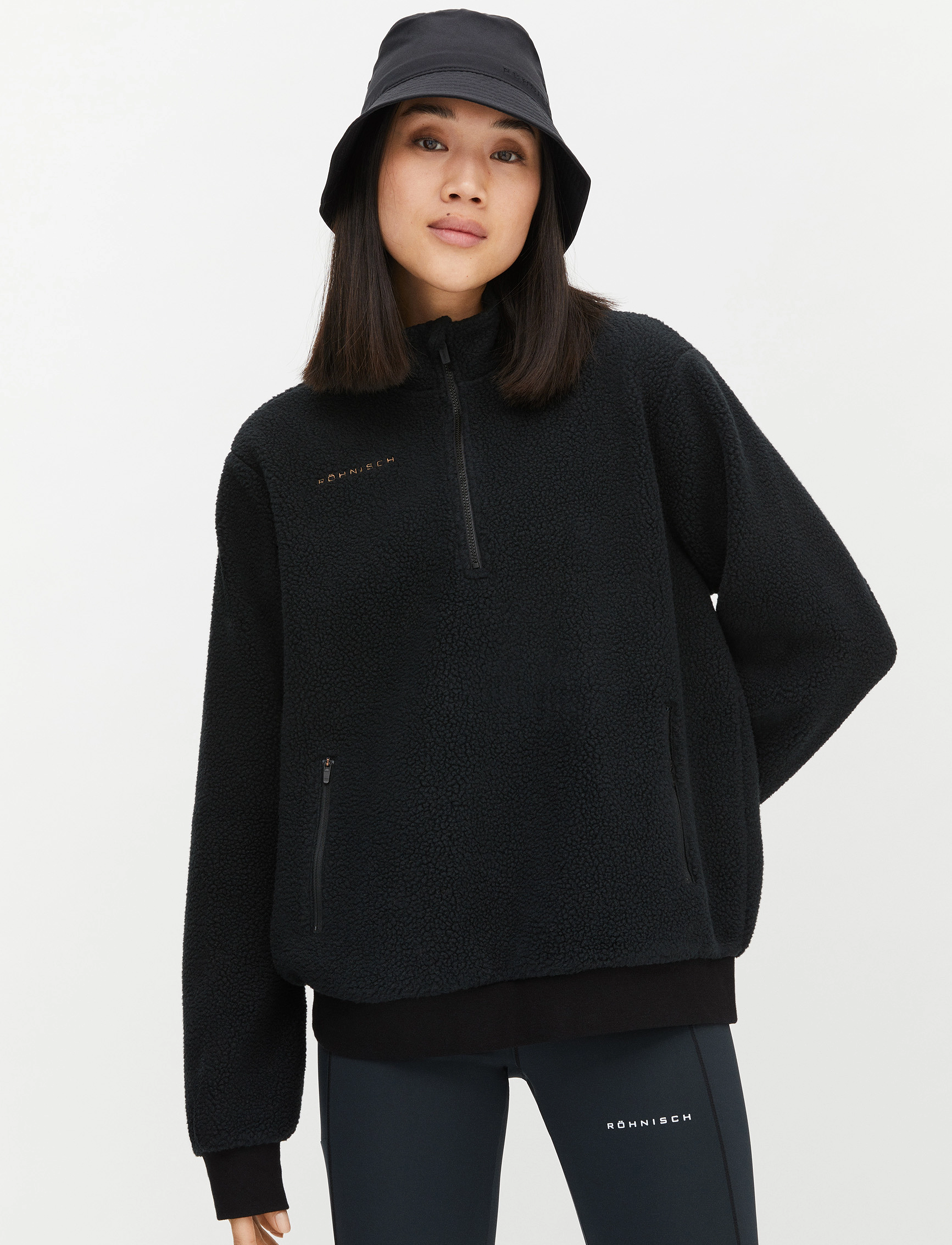 Röhnisch - Cloud Pile Half Zip - black - 5