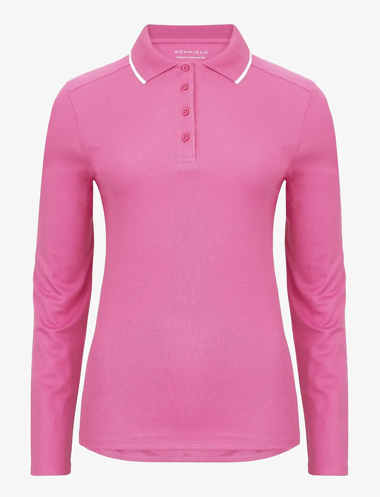 Röhnisch - Miriam Long Sleeve Poloshirt - polos - rose - 1