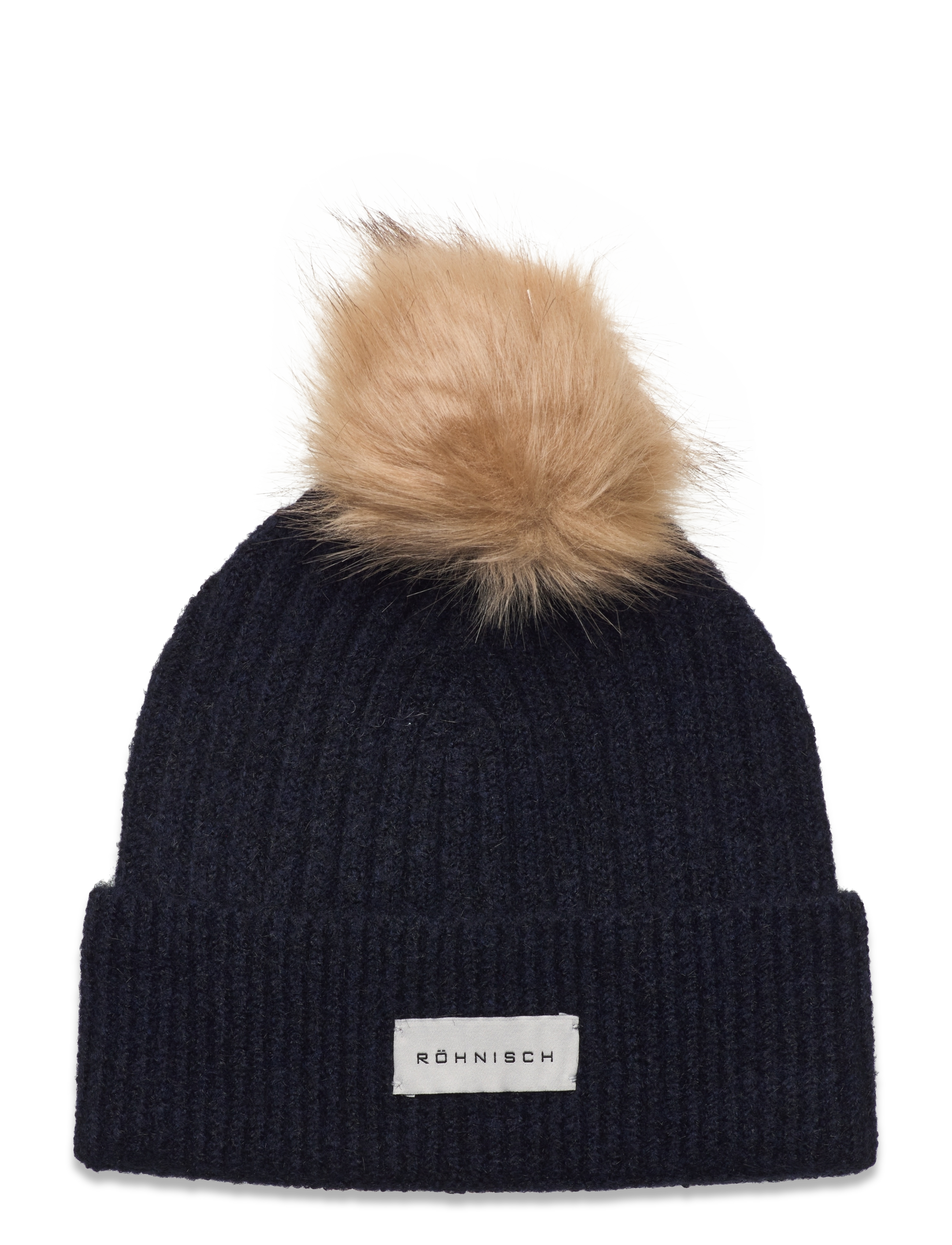 Röhnisch Pom Rib Beanie - Huer - NAVY / navy