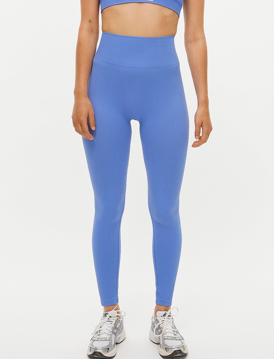 Röhnisch - Seamless Soft Rib Tights - retro blue - 1