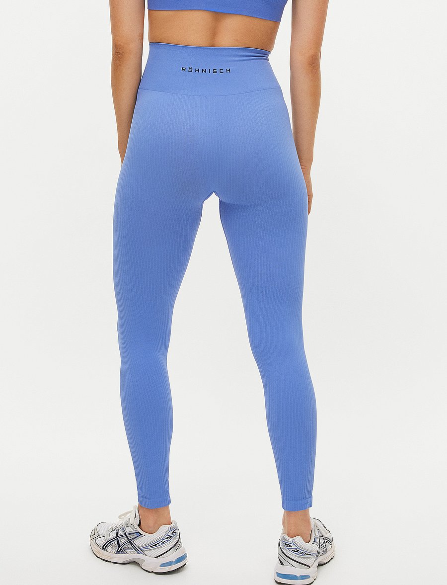 Röhnisch - Seamless Soft Rib Tights - retro blue - 2