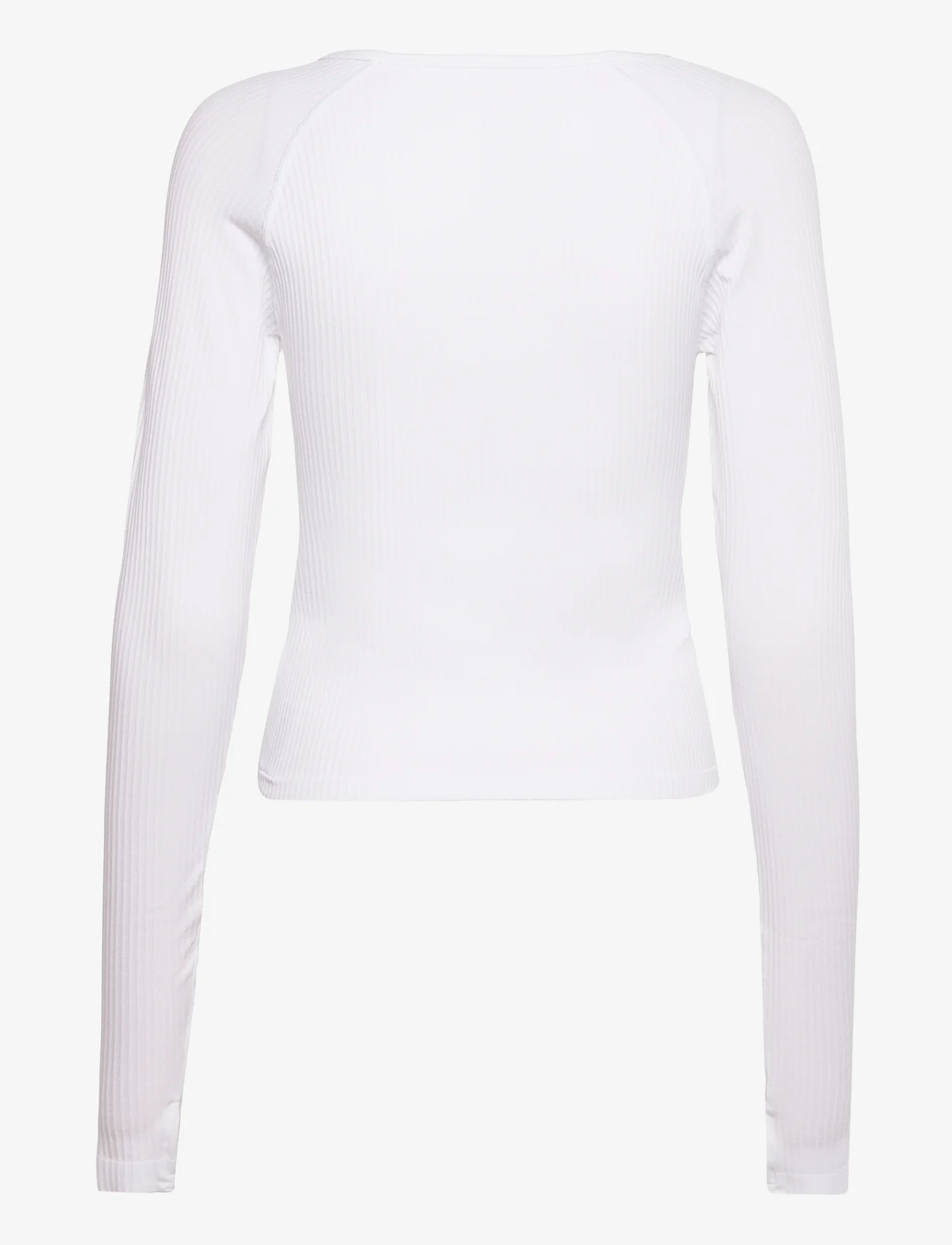 Röhnisch - Seamless Soft Rib Long Sleeve - långärmade tröjor - white - 1