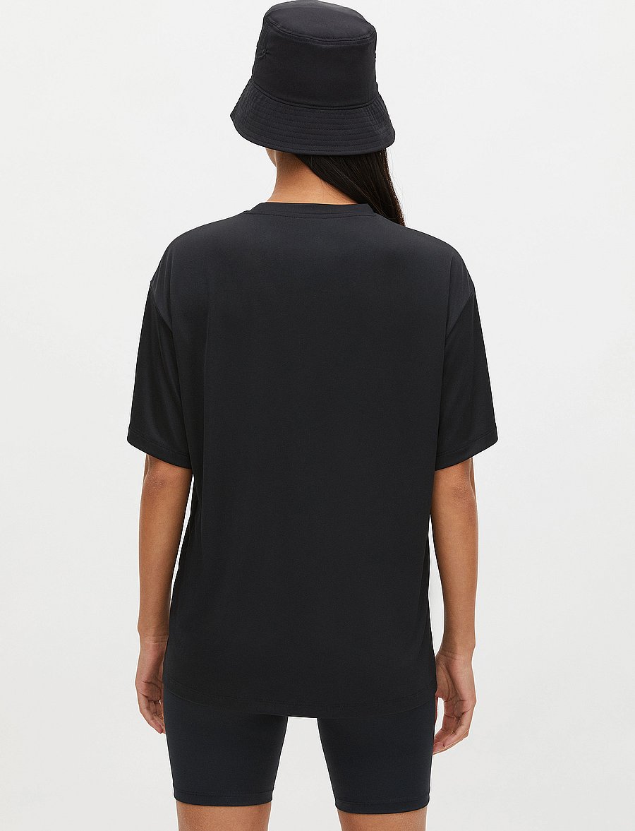 Röhnisch - Court Loose Tee - t-shirts - black - 2