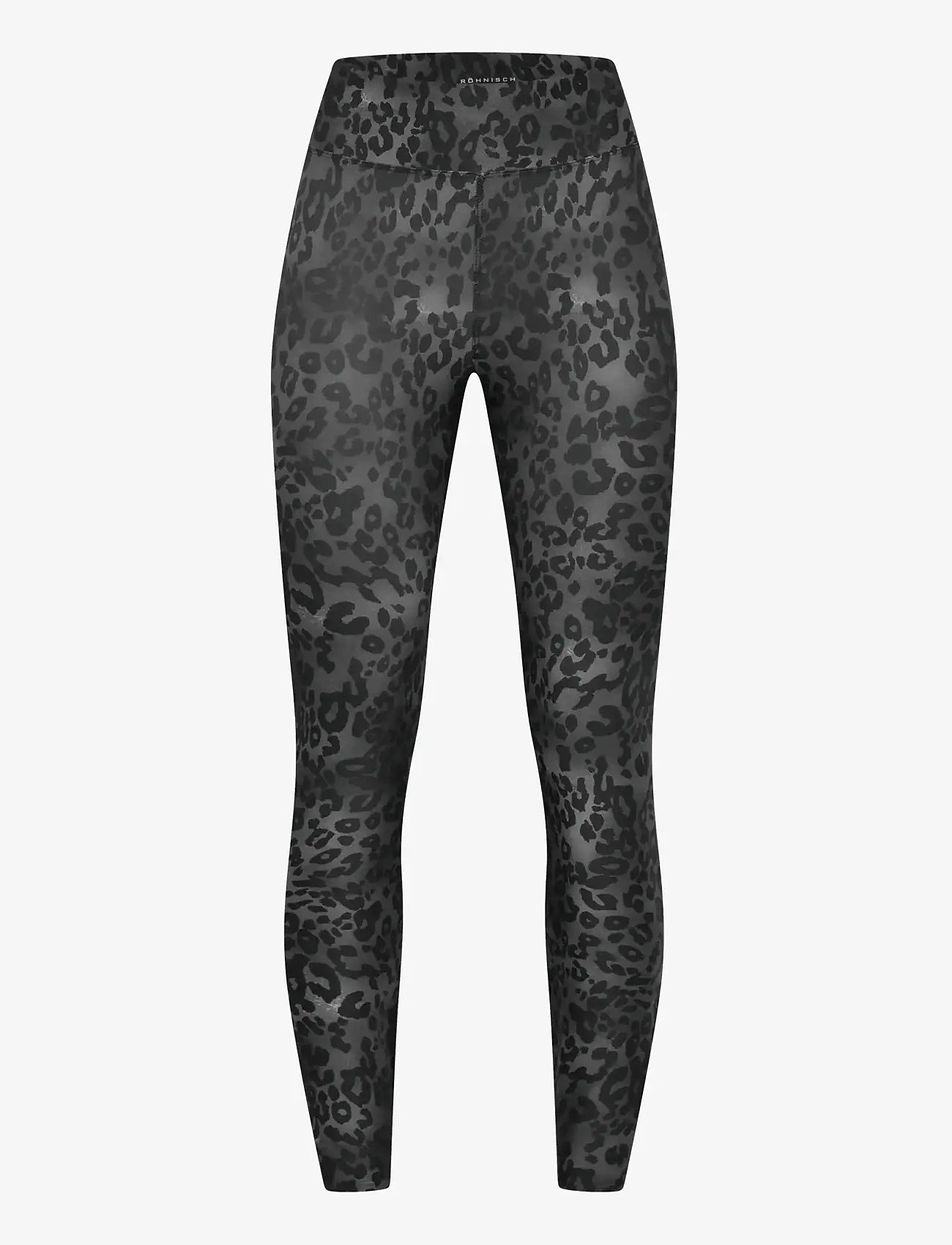 Röhnisch - Printed High Waist Tights - træningstights - grey leo print - 1