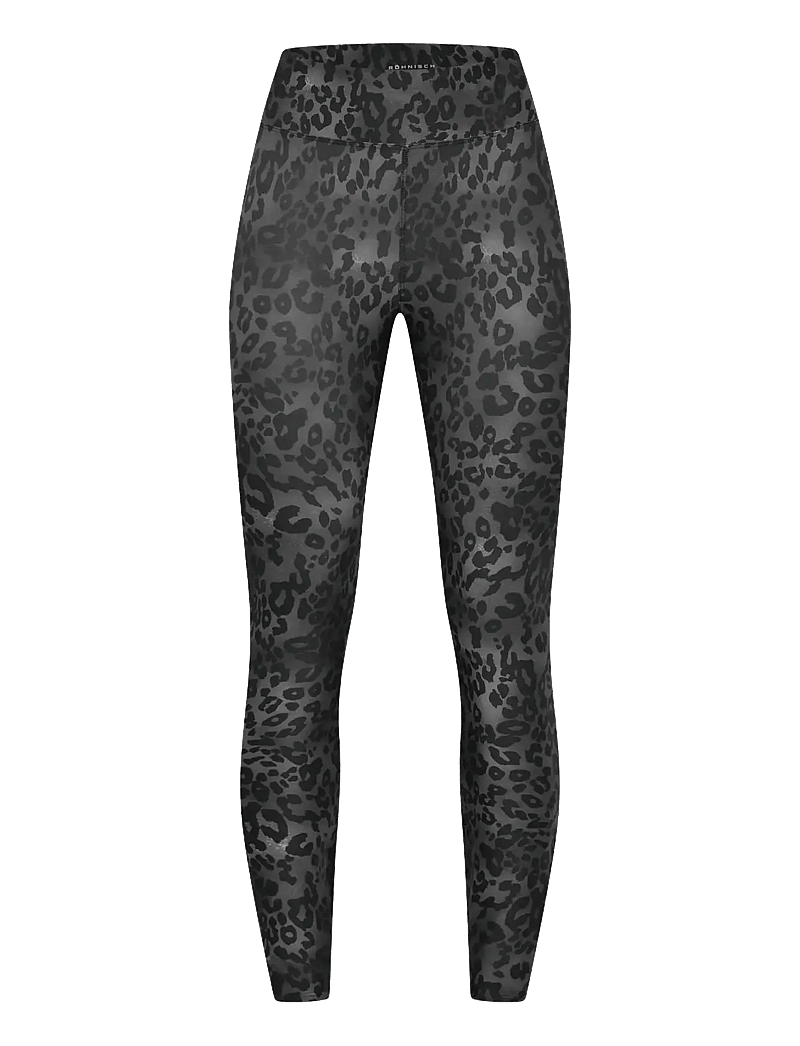Röhnisch - Printed High Waist Tights - træningstights - grey leo print - 1