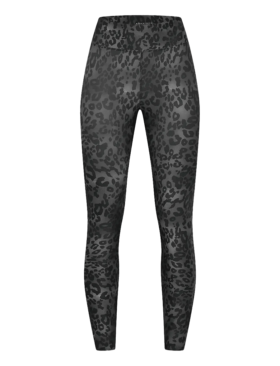 Röhnisch - Printed High Waist Tights - treningstights - grey leo print - 1