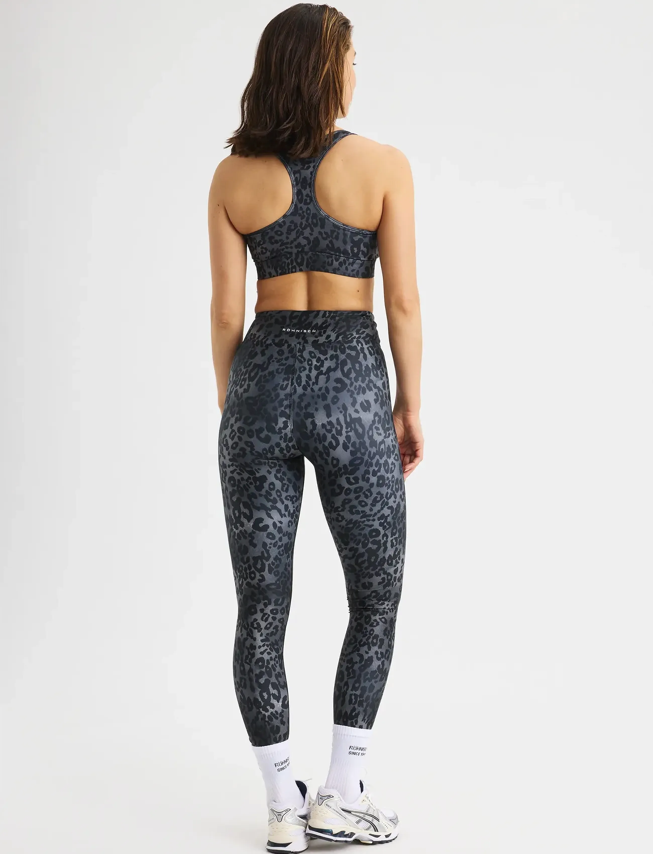 Röhnisch - Printed High Waist Tights - treningstights - grey leo print - 3