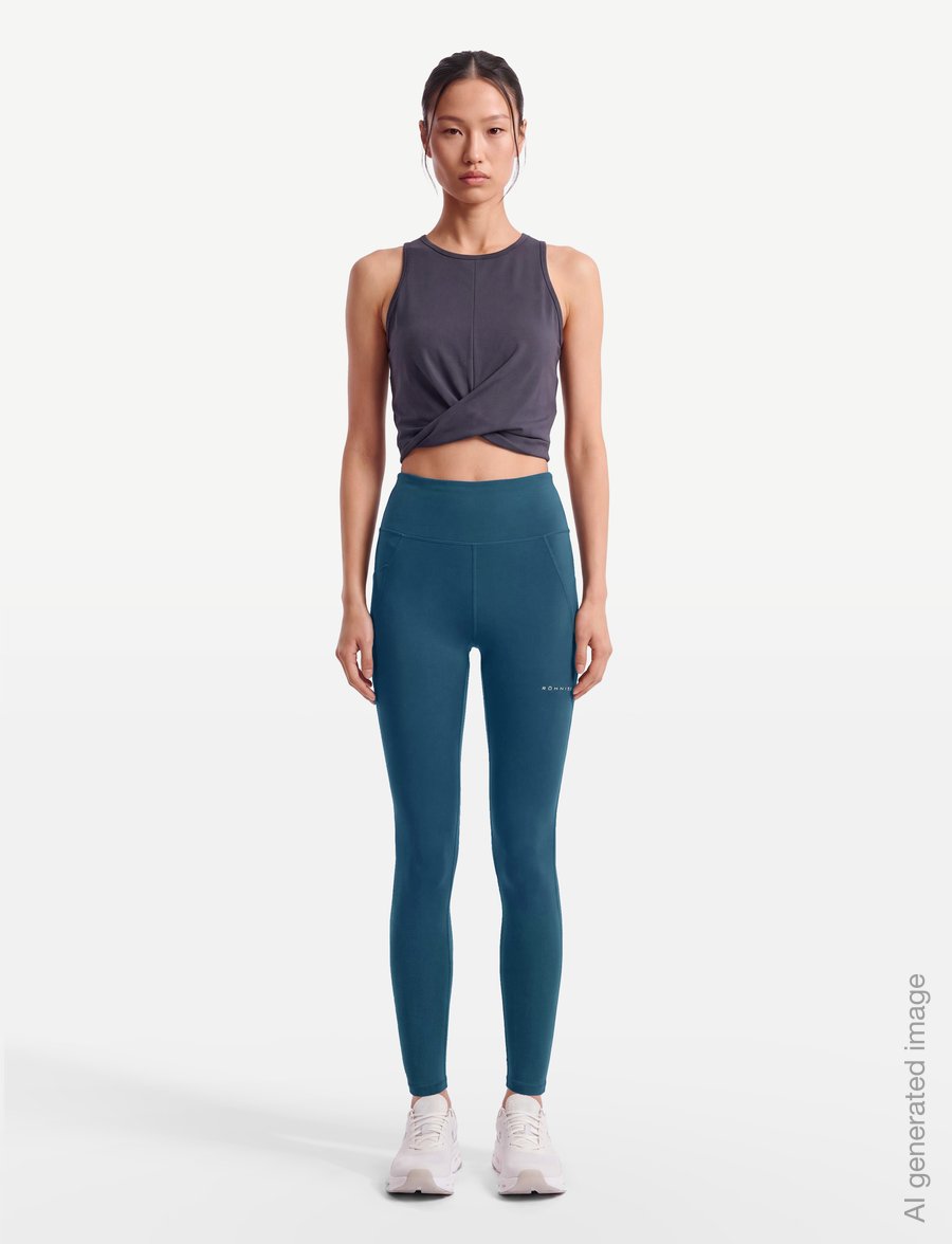 Röhnisch - Flattering High Waist Tights - volle länge - legion blue - 0