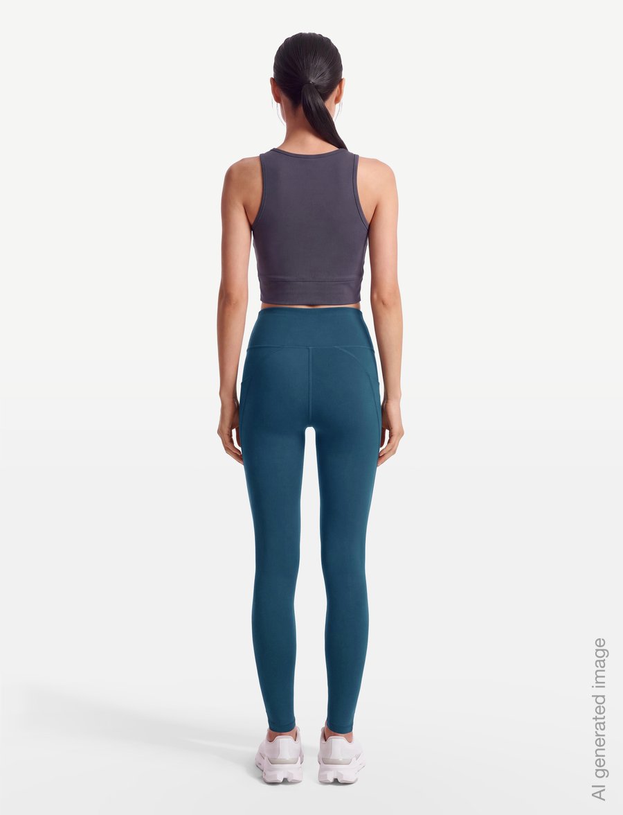 Röhnisch - Flattering High Waist Tights - volle länge - legion blue - 4