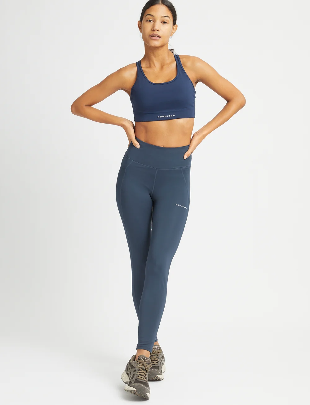 Röhnisch - Flattering High Waist Tights - treningstights - space navy - 3