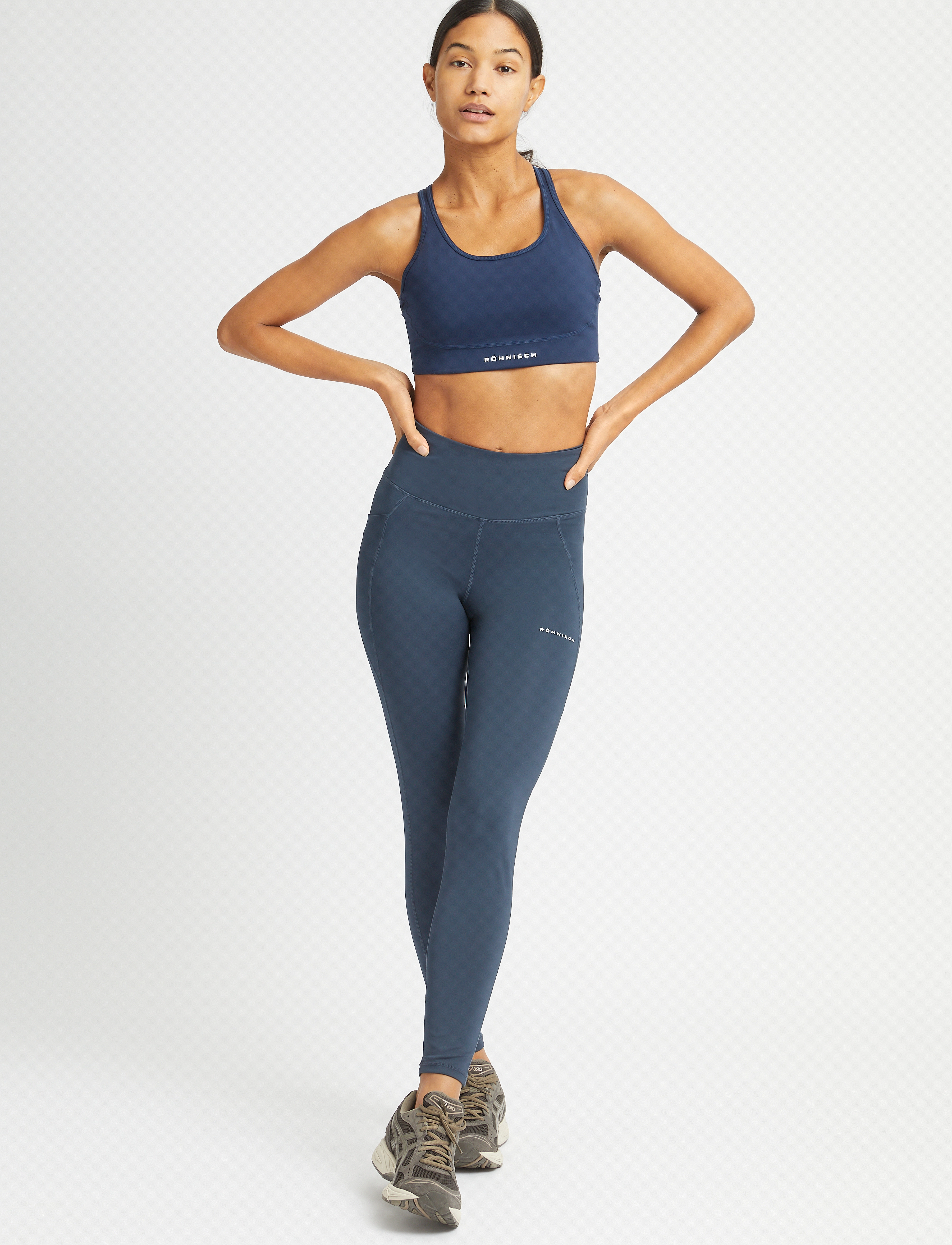 Röhnisch - Flattering High Waist Tights - treniņu legingi - space navy - 3