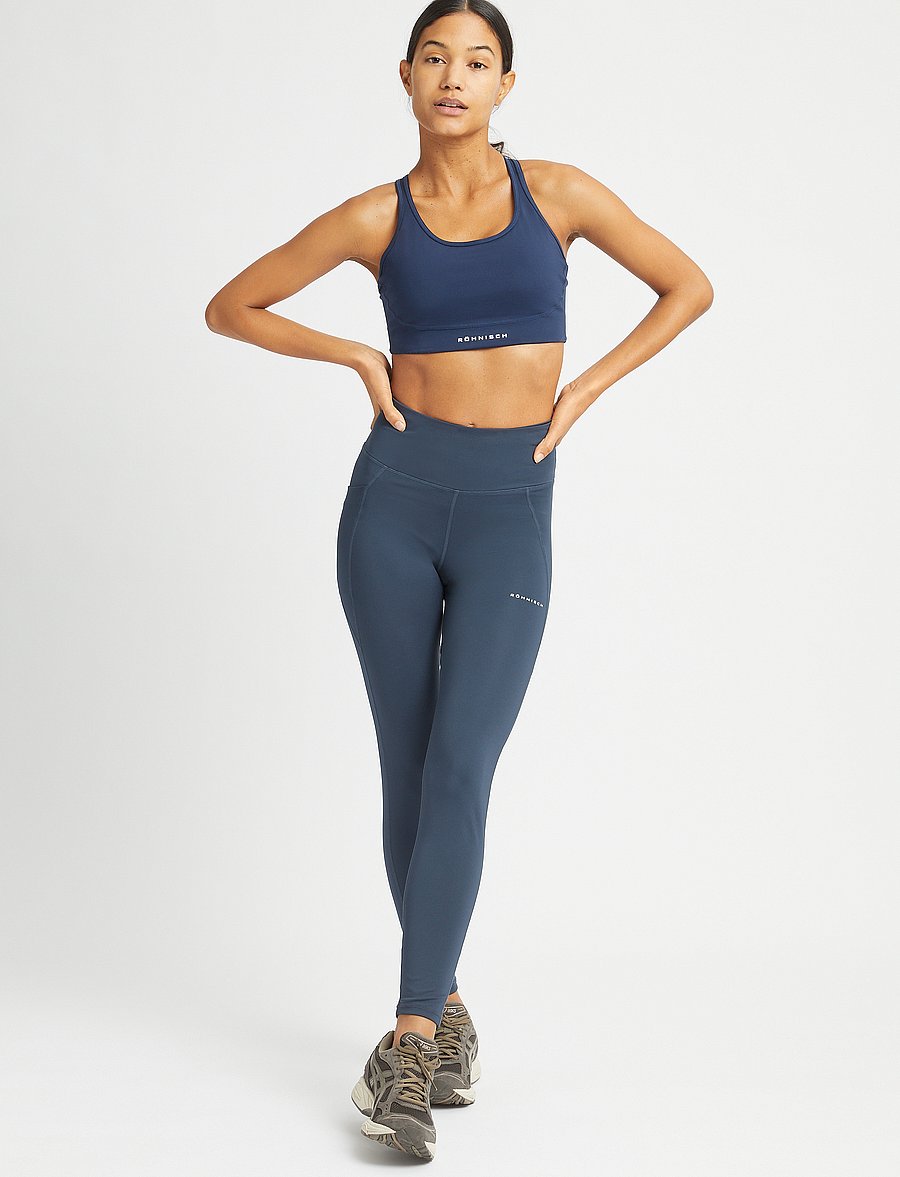 Röhnisch - Flattering High Waist Tights - treniņu legingi - space navy - 3
