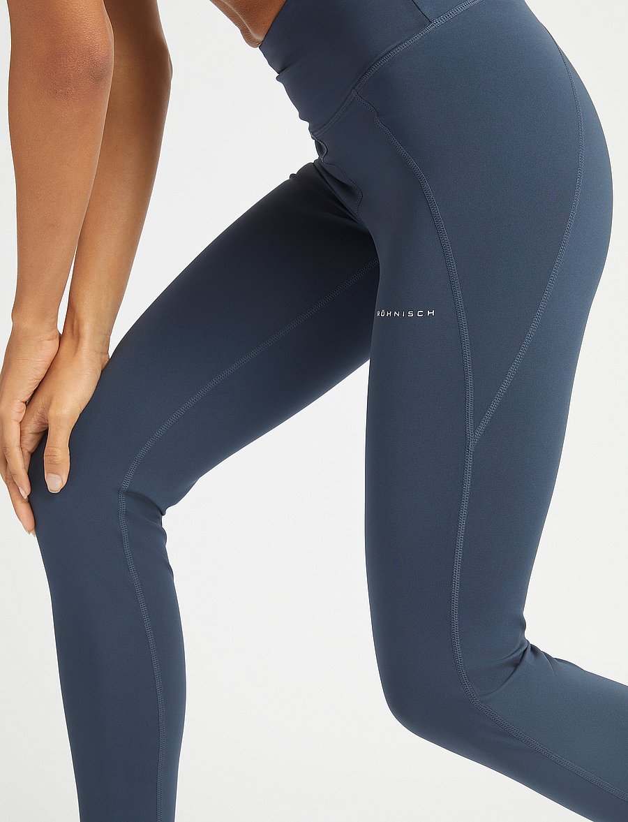 Röhnisch - Flattering High Waist Tights - treniņu legingi - space navy - 4