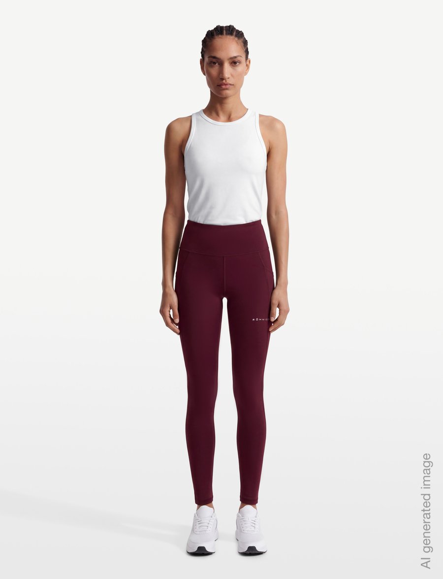 Röhnisch - Flattering High Waist Tights - full längd - winetasting - 0