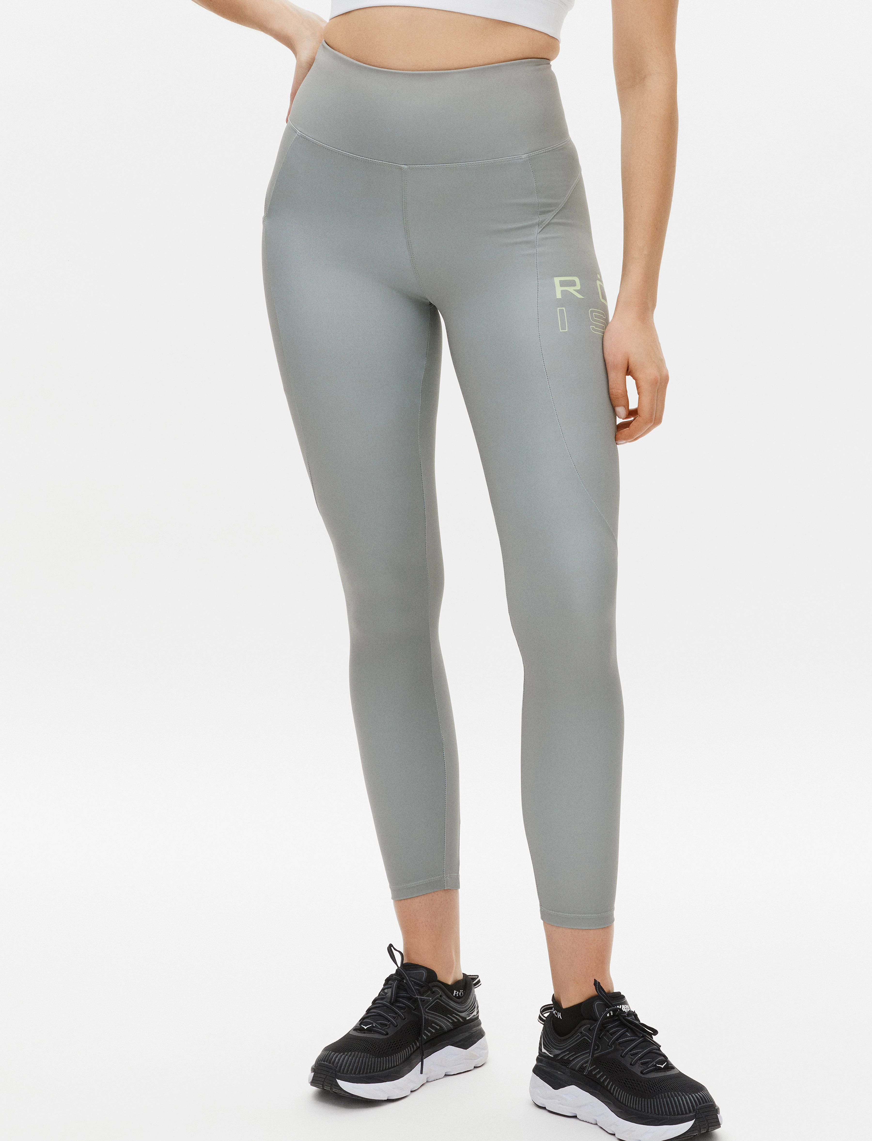 Röhnisch - Endorphin Logo Tights - fuld længde - vetiver green - 3