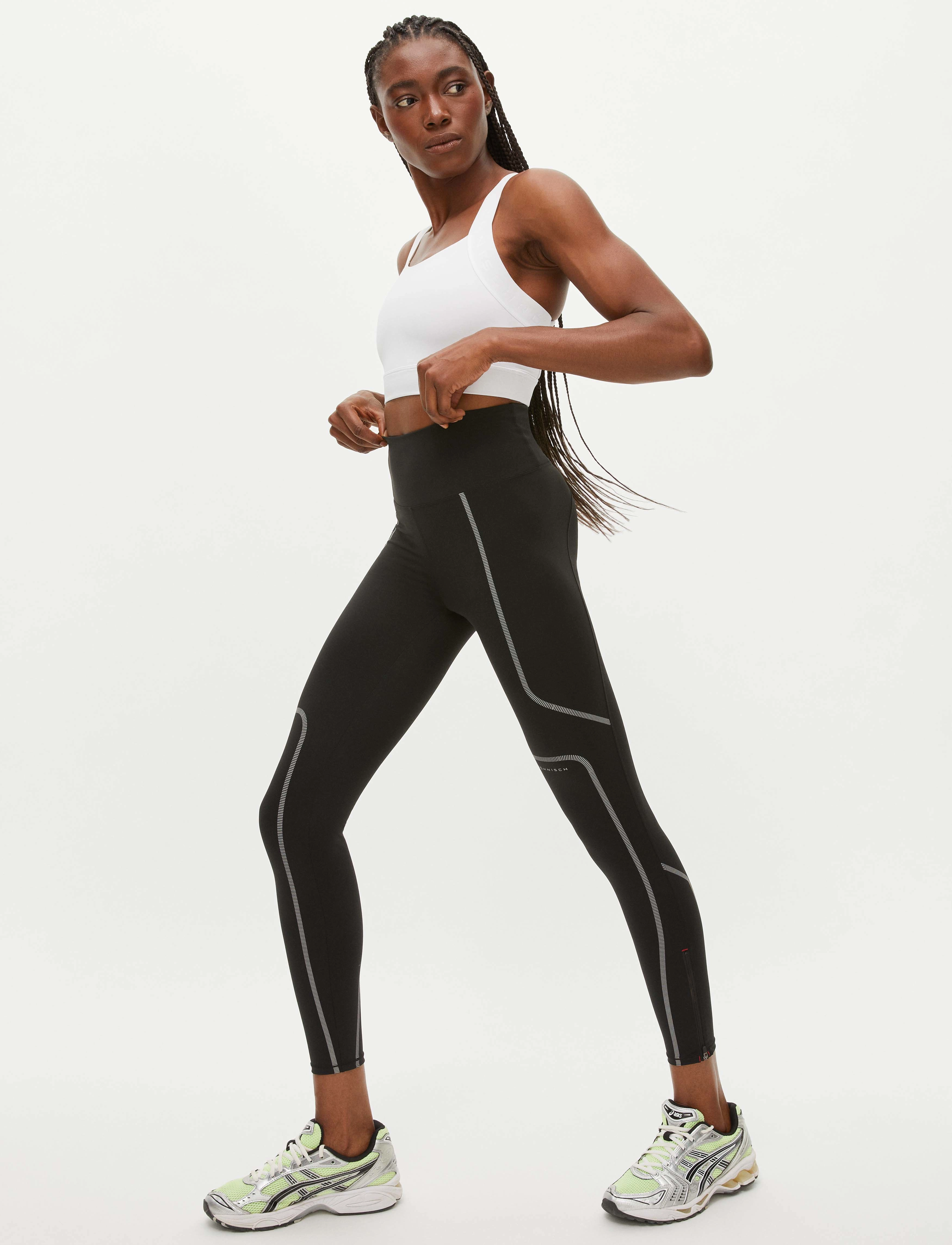 Röhnisch - Shape Reflective Tights - træningstights & løbetights - black - 3