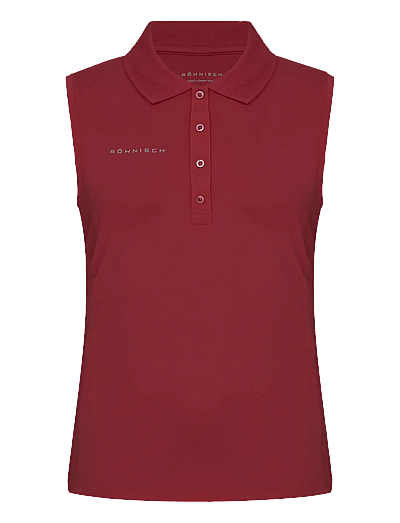Röhnisch Nicky Sleeveless Poloshirt - Oberteile - BEET RED / red