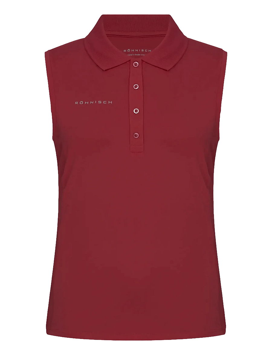 Röhnisch - Nicky Sleeveless Poloshirt - koszulki polo - beet red - 1