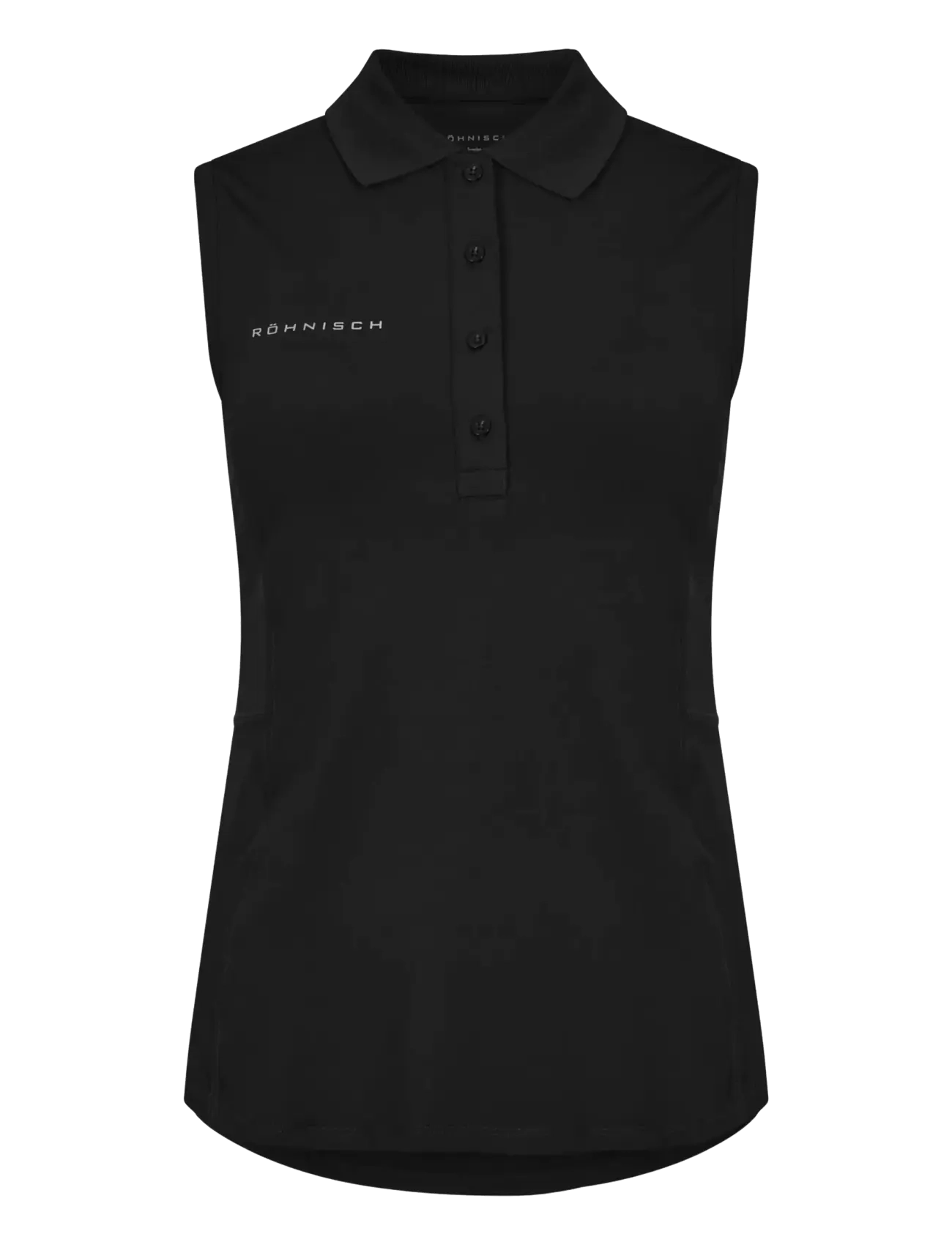 Nicky Sleeveless Poloshirt - BLACK