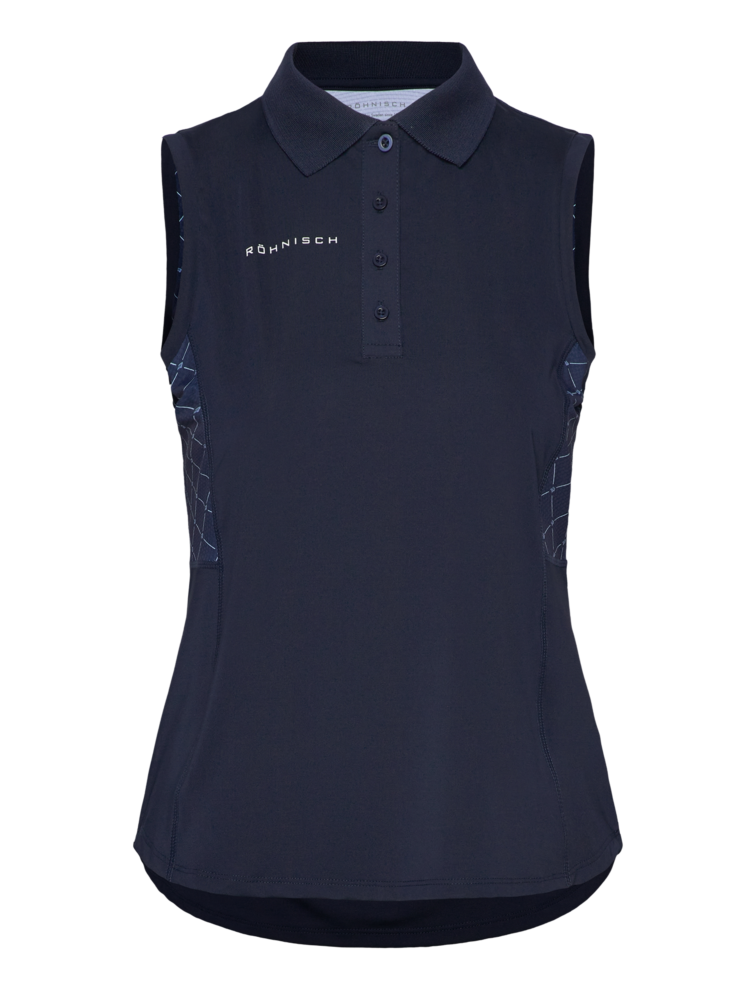 Röhnisch Nicky Sleeveless Poloshirt - Alles anzeigen - MICRO R CHECK NAVY / navy