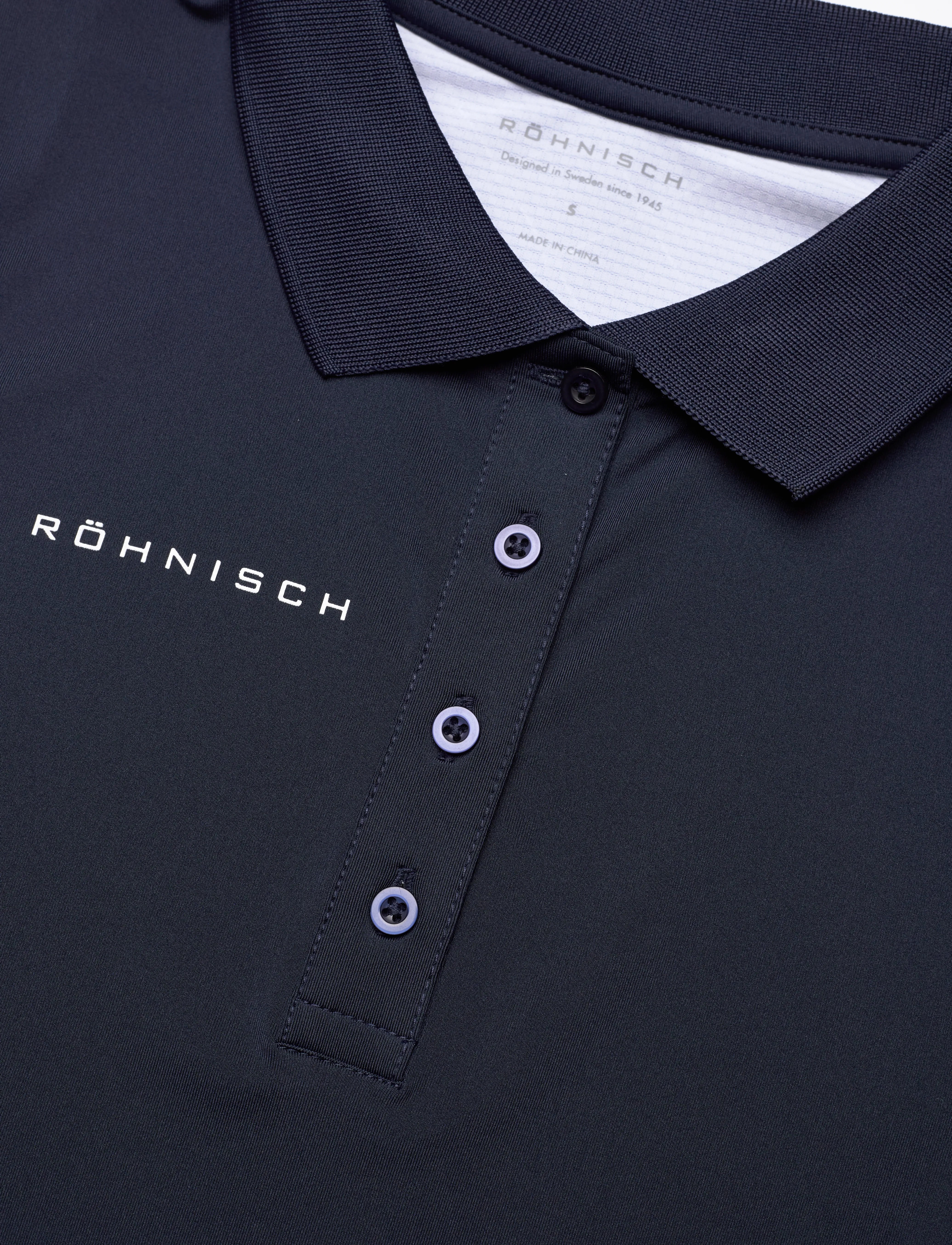 Röhnisch - Nicky Sleeveless Poloshirt - toppe & t-shirts - micro r check navy - 4