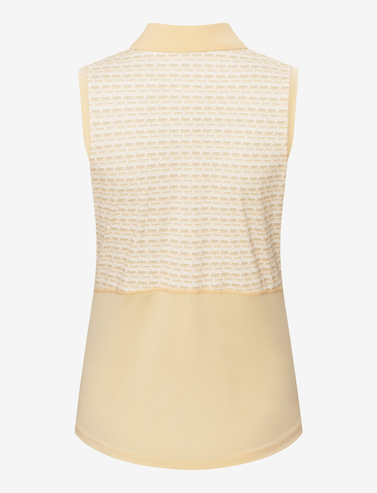 Röhnisch - Nicky Sleeveless Poloshirt - toppe & t-shirts - monogram peach - 2