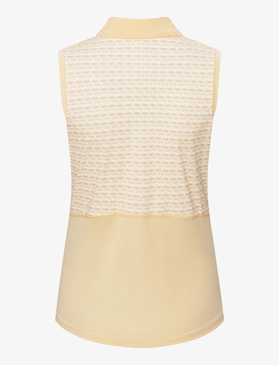 Röhnisch - Nicky Sleeveless Poloshirt - oberteile & t-shirts - monogram peach - 2