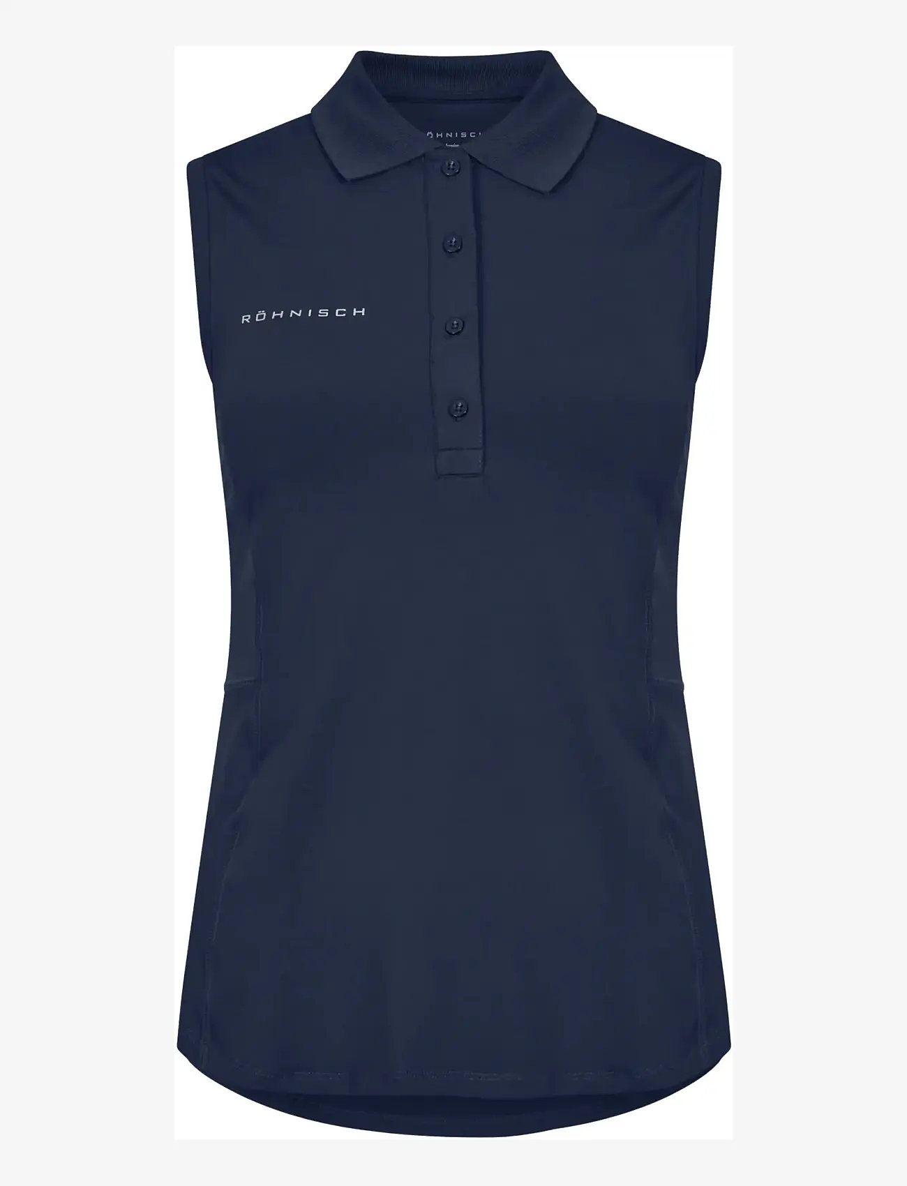Röhnisch - Nicky Sleeveless Poloshirt - oberteile & t-shirts - navy - 1