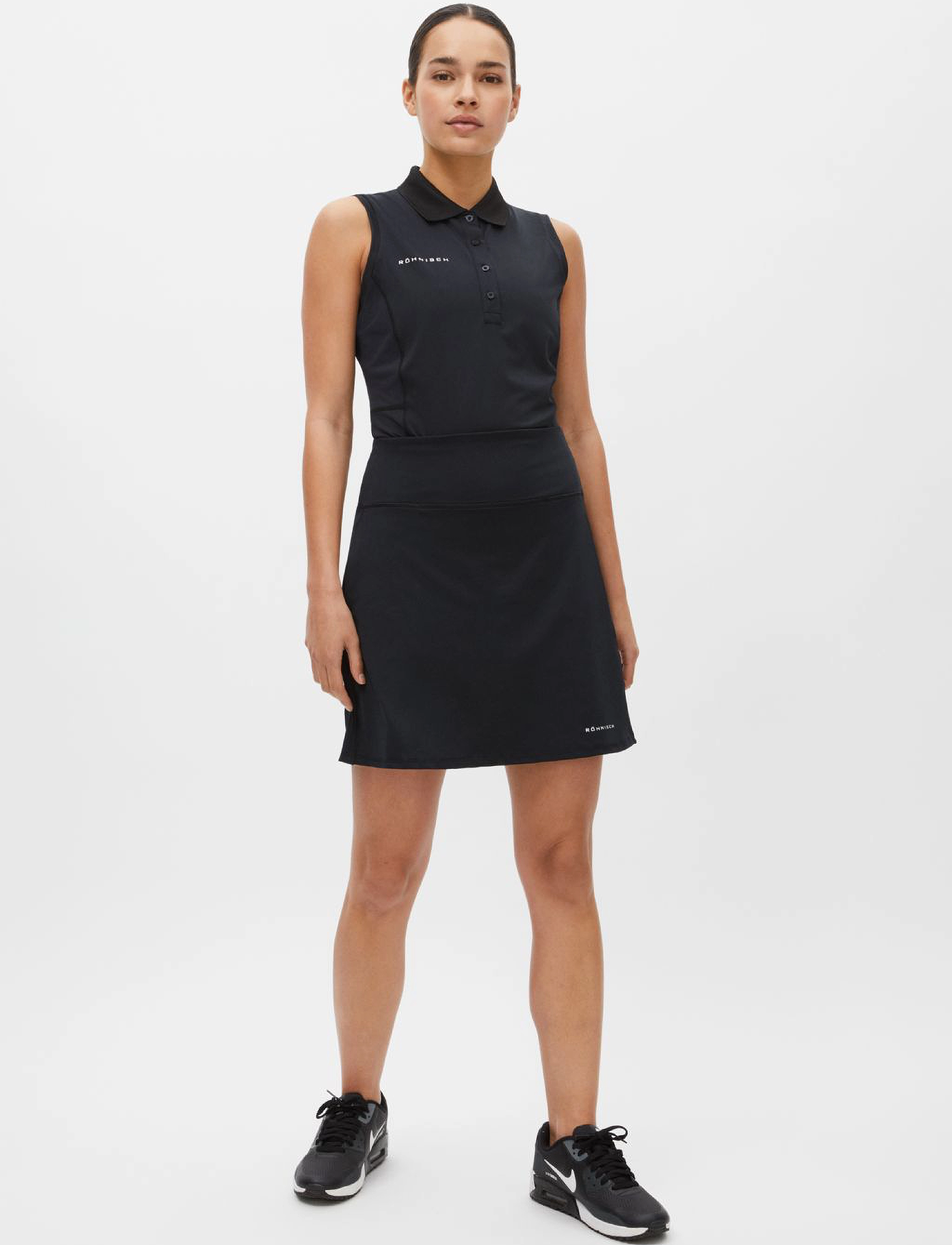 Röhnisch Nicky Skort - Jupes de sport - BLACK / black