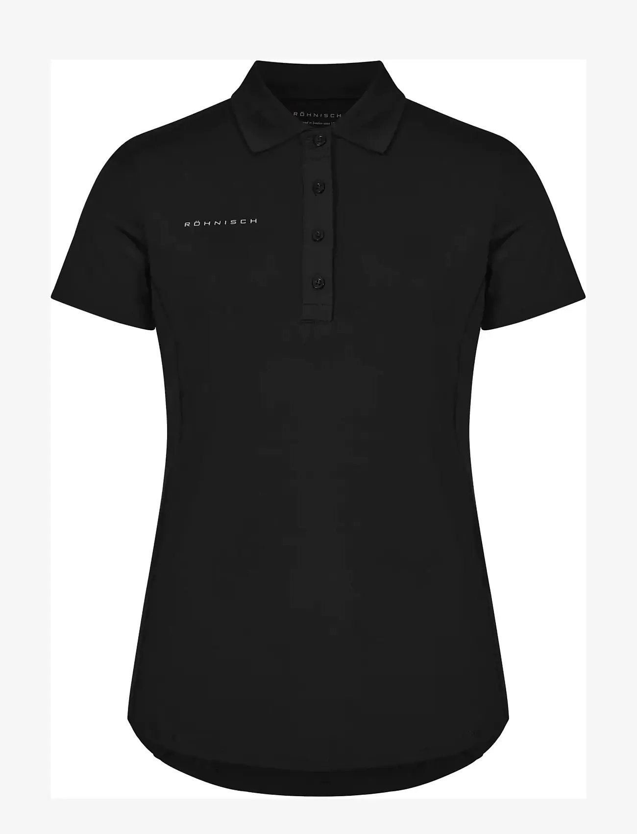 Röhnisch - Nicky Poloshirt - oberteile & t-shirts - black - 1