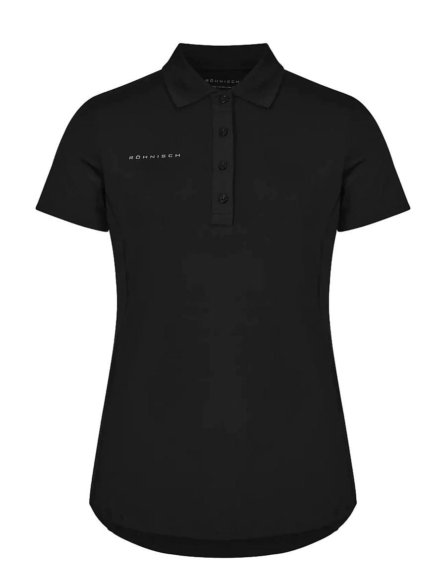 Röhnisch - Nicky Poloshirt - oberteile & t-shirts - black - 1