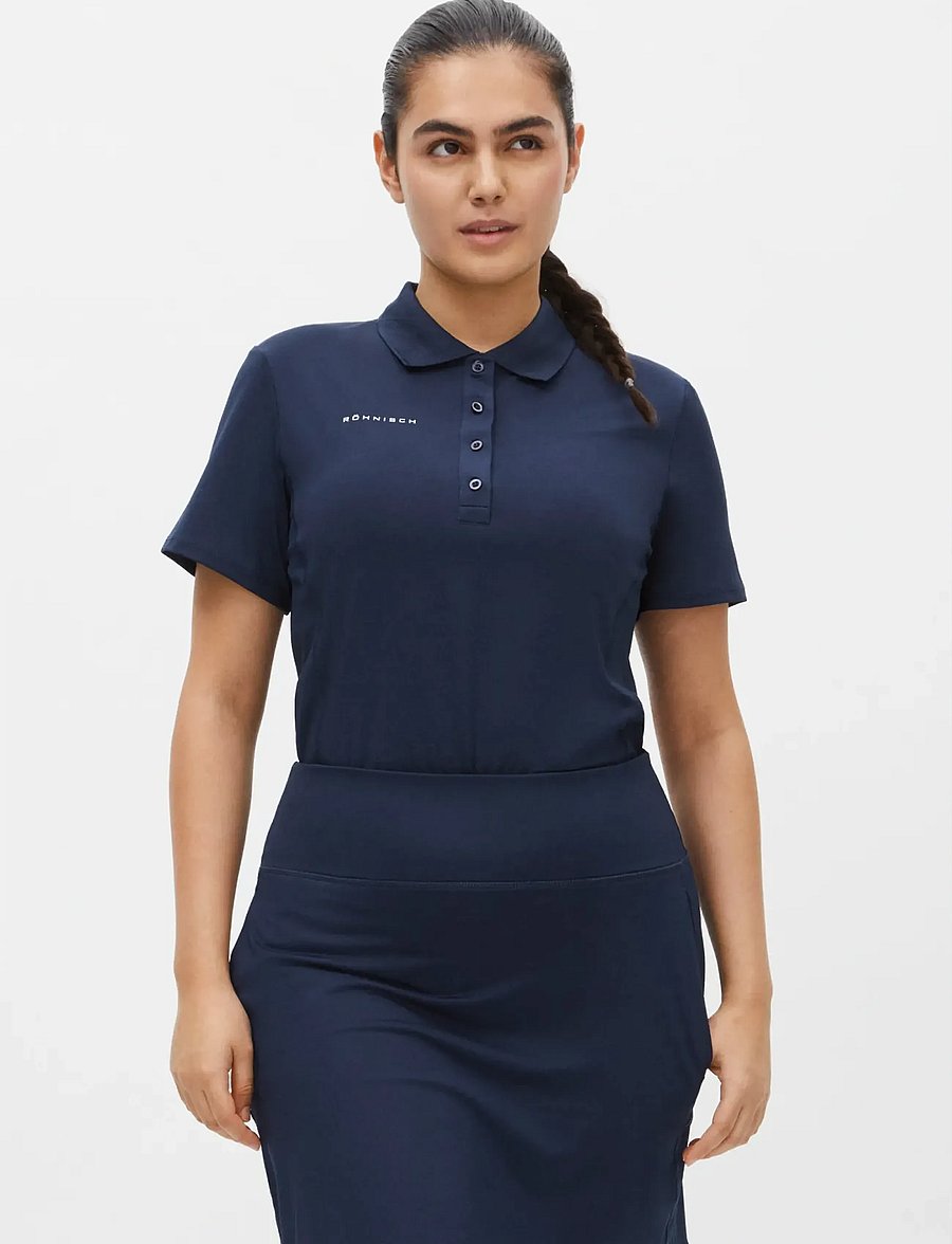 Röhnisch - Nicky Poloshirt - oberteile & t-shirts - navy - 0