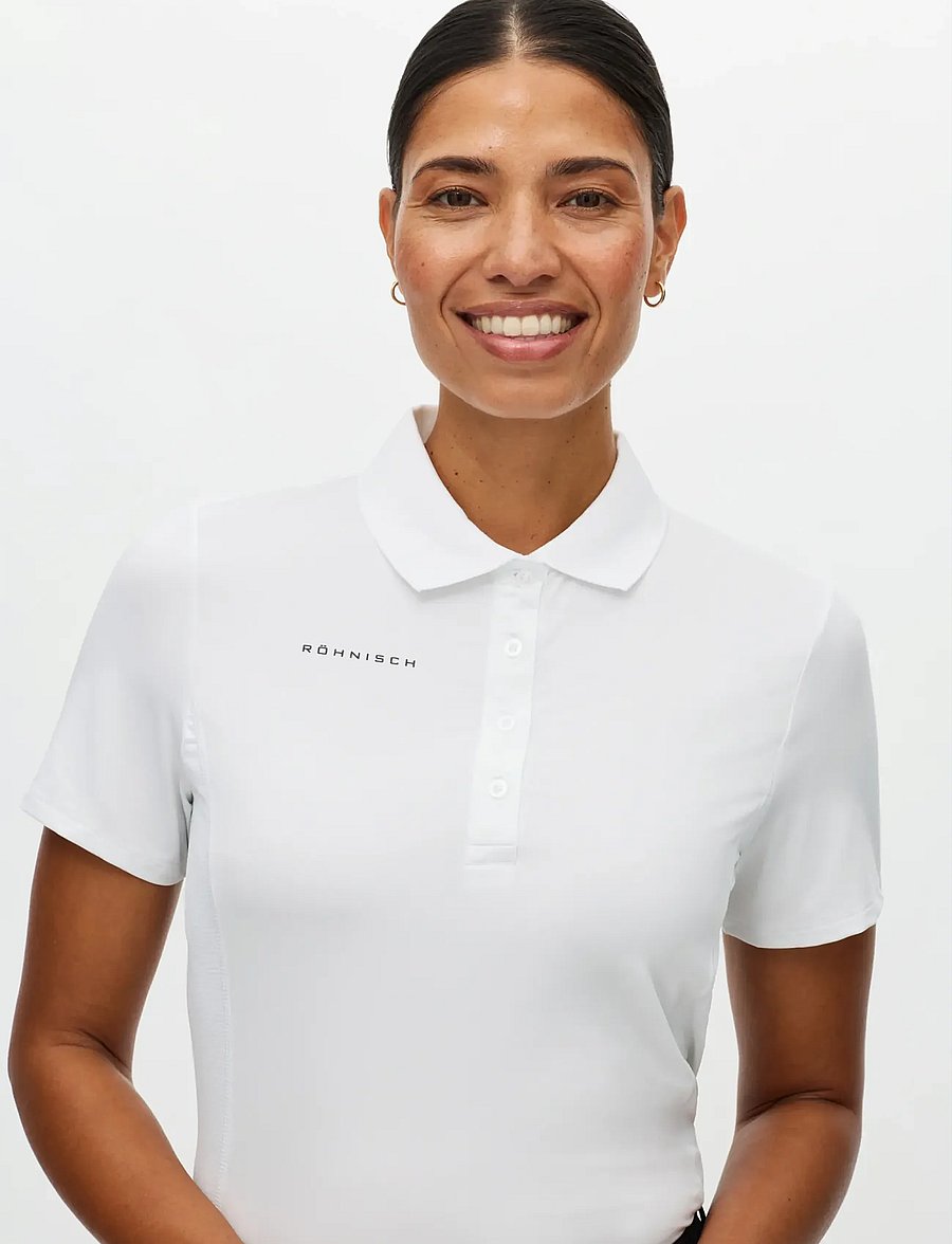 Röhnisch - Nicky Poloshirt - toppar & t-shirts - white - 2