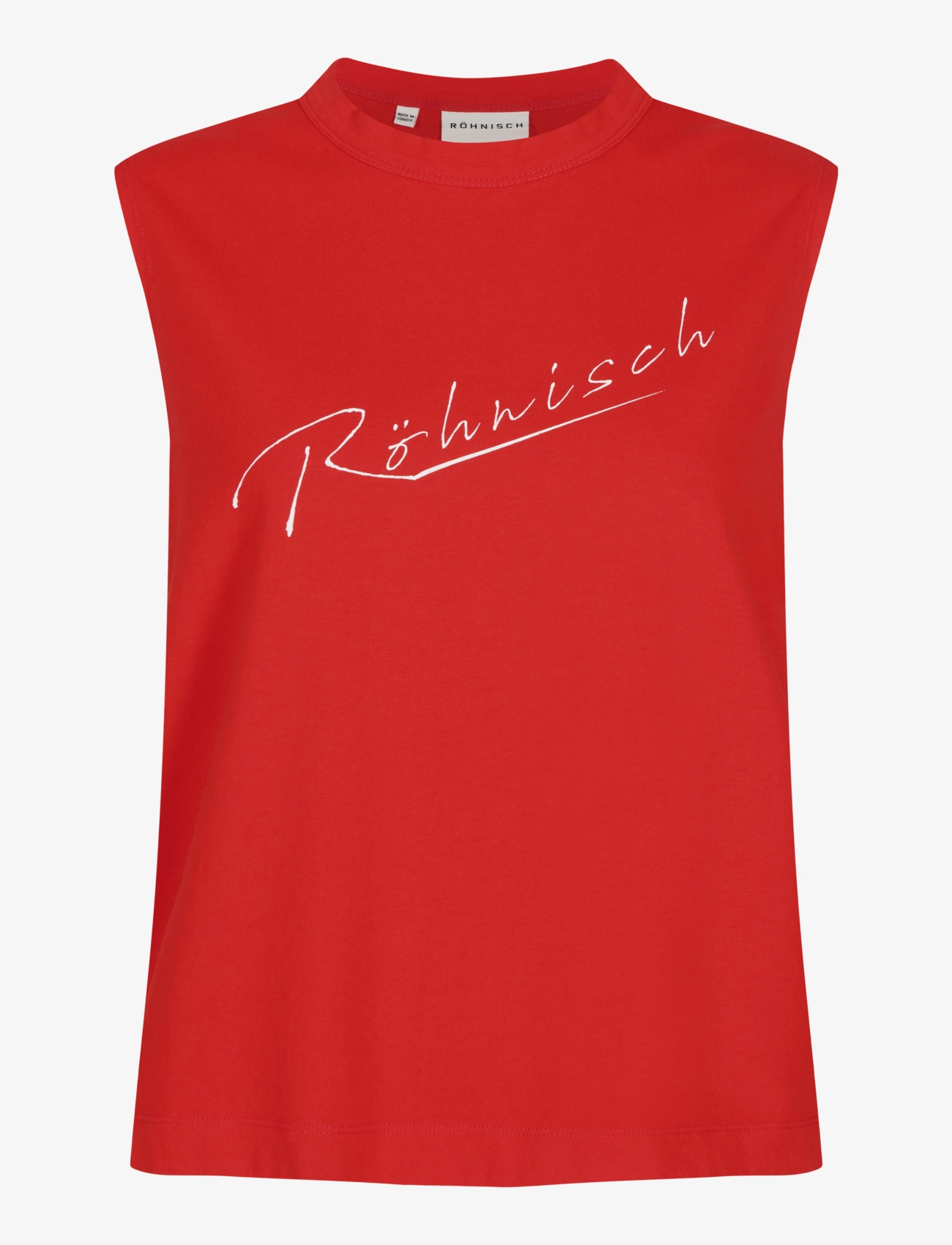 Cotton Retro Top - FIERY RED