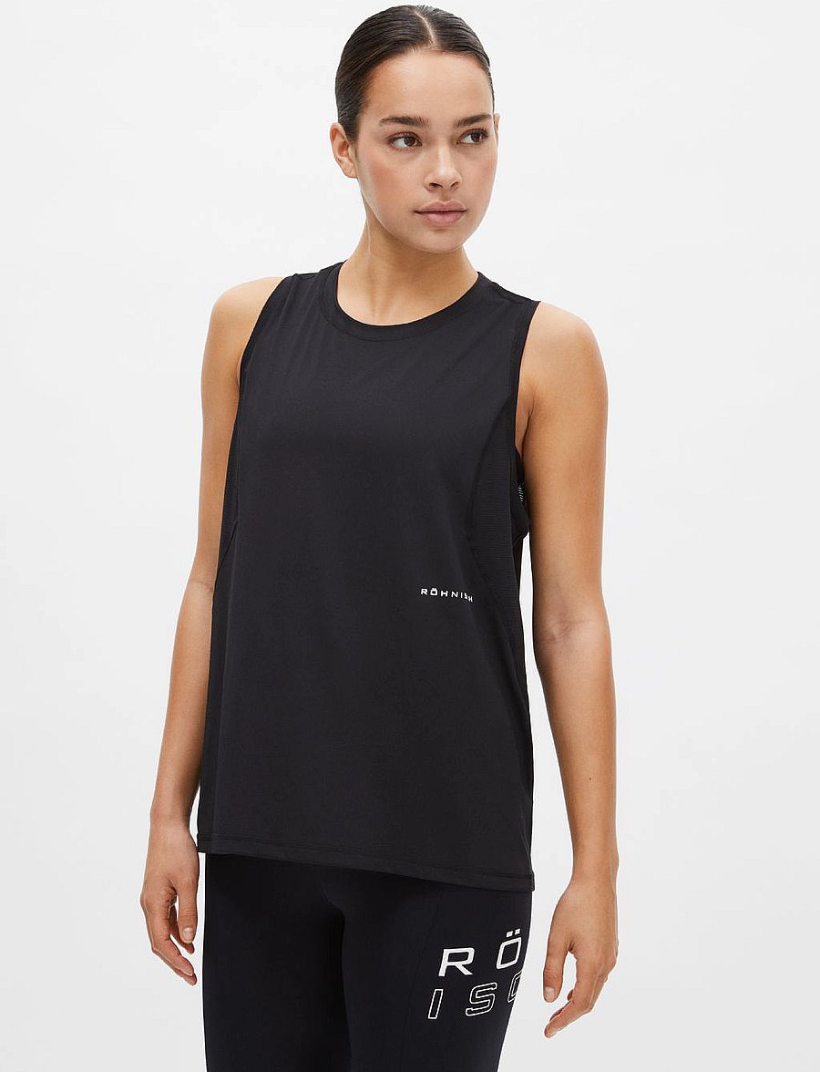 Röhnisch - Workout Tank Top - tank tops - black - 0