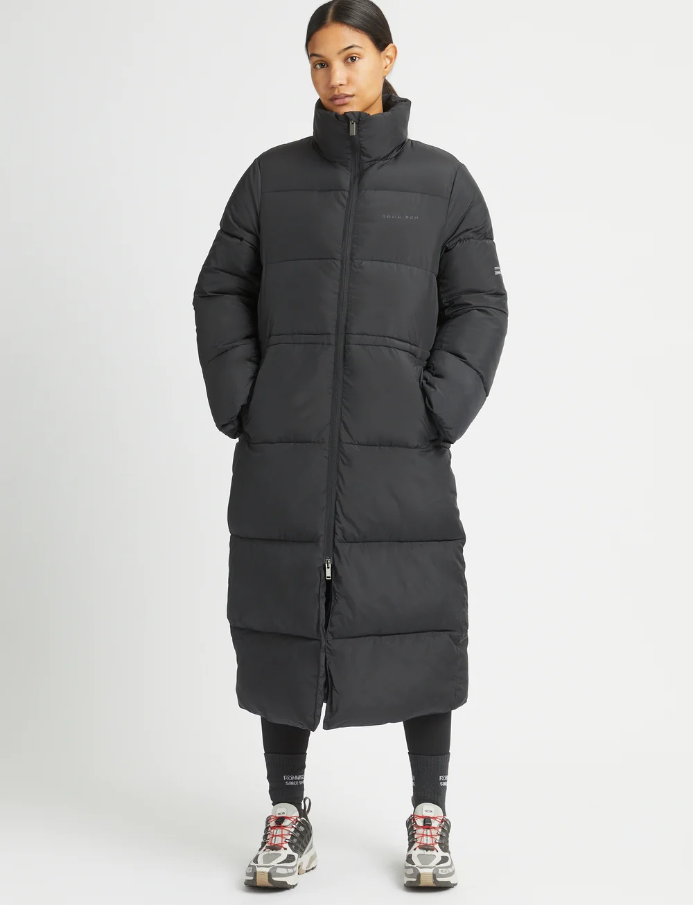 Röhnisch - Pebble Drawstring Coat - daunenjacken - black - 0