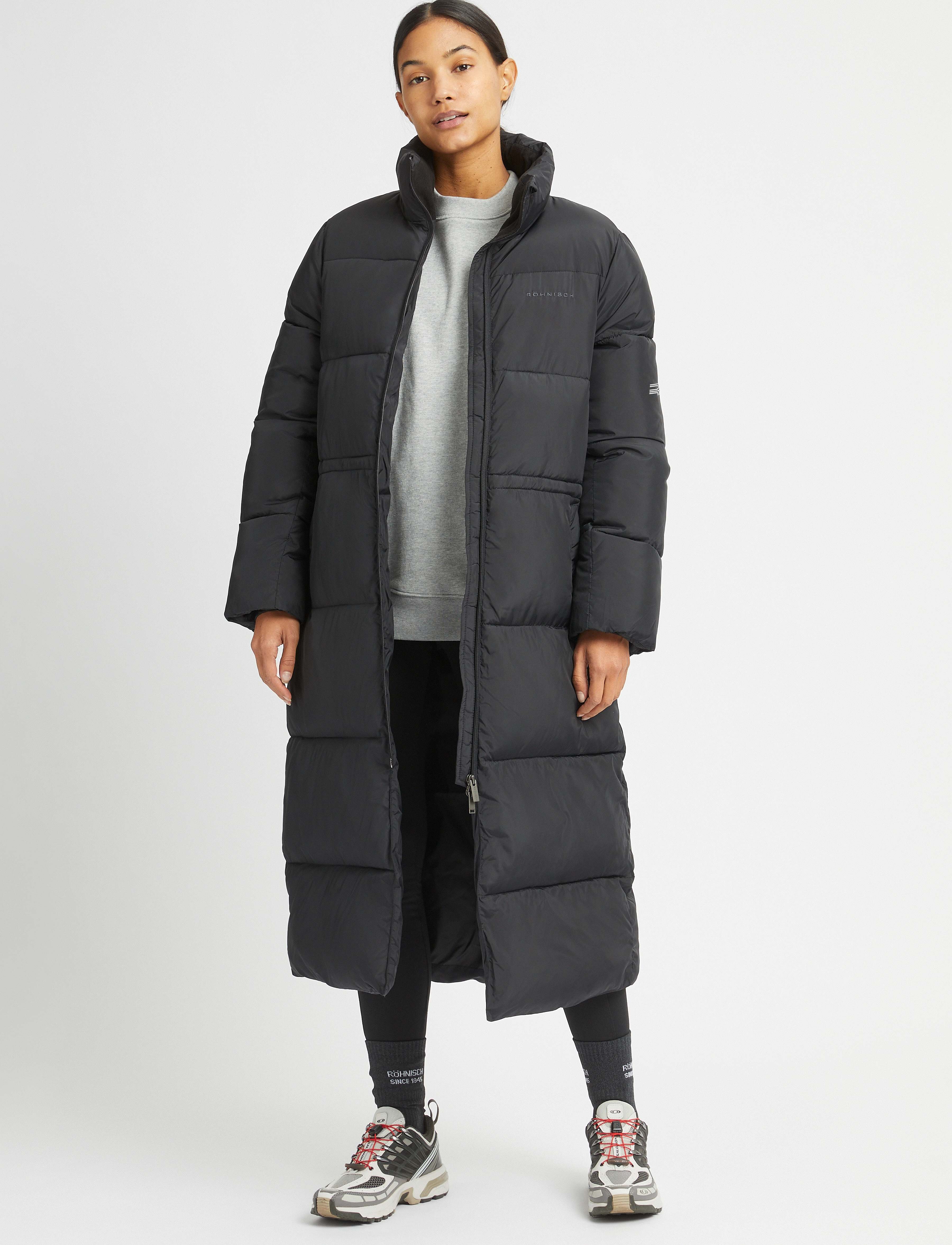 Röhnisch - Pebble Drawstring Coat - dunkappor - black - 3