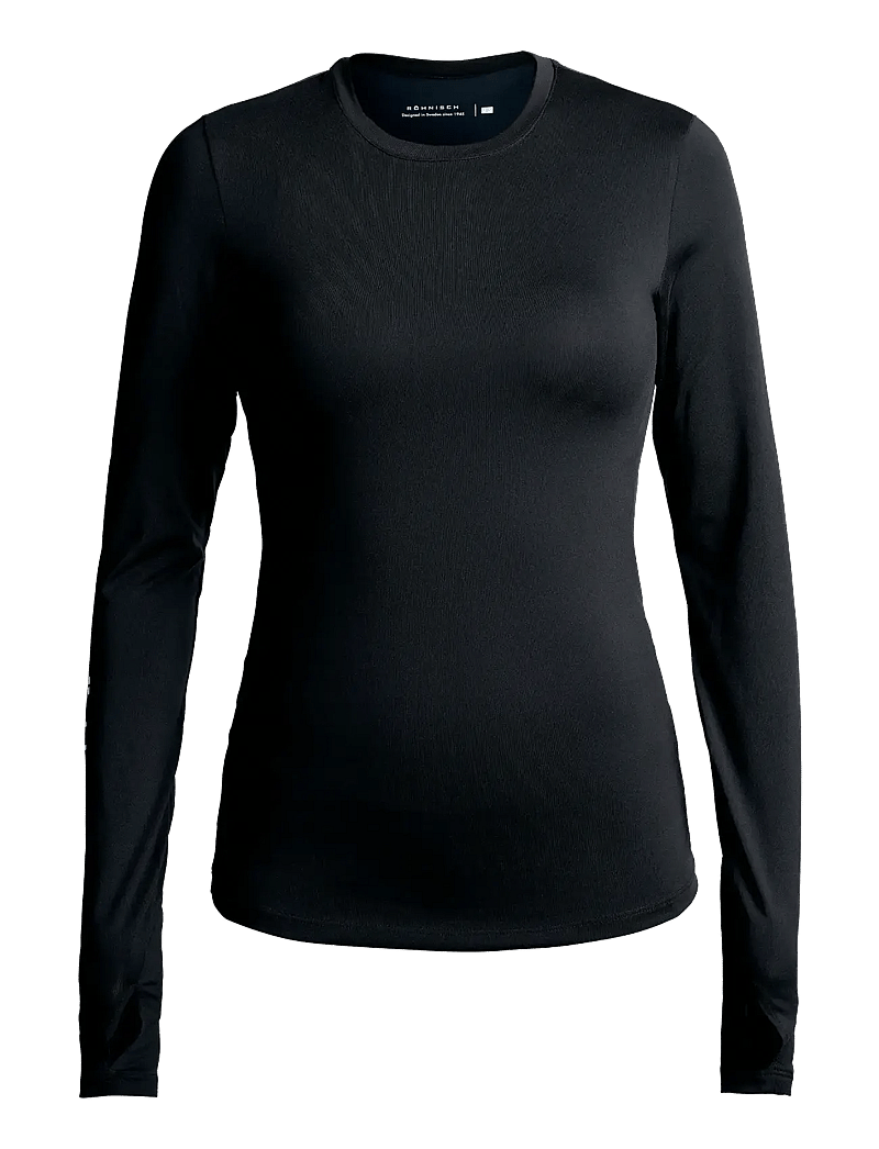 Röhnisch - Team Logo Long Sleeve - långärmade tröjor - black - 1