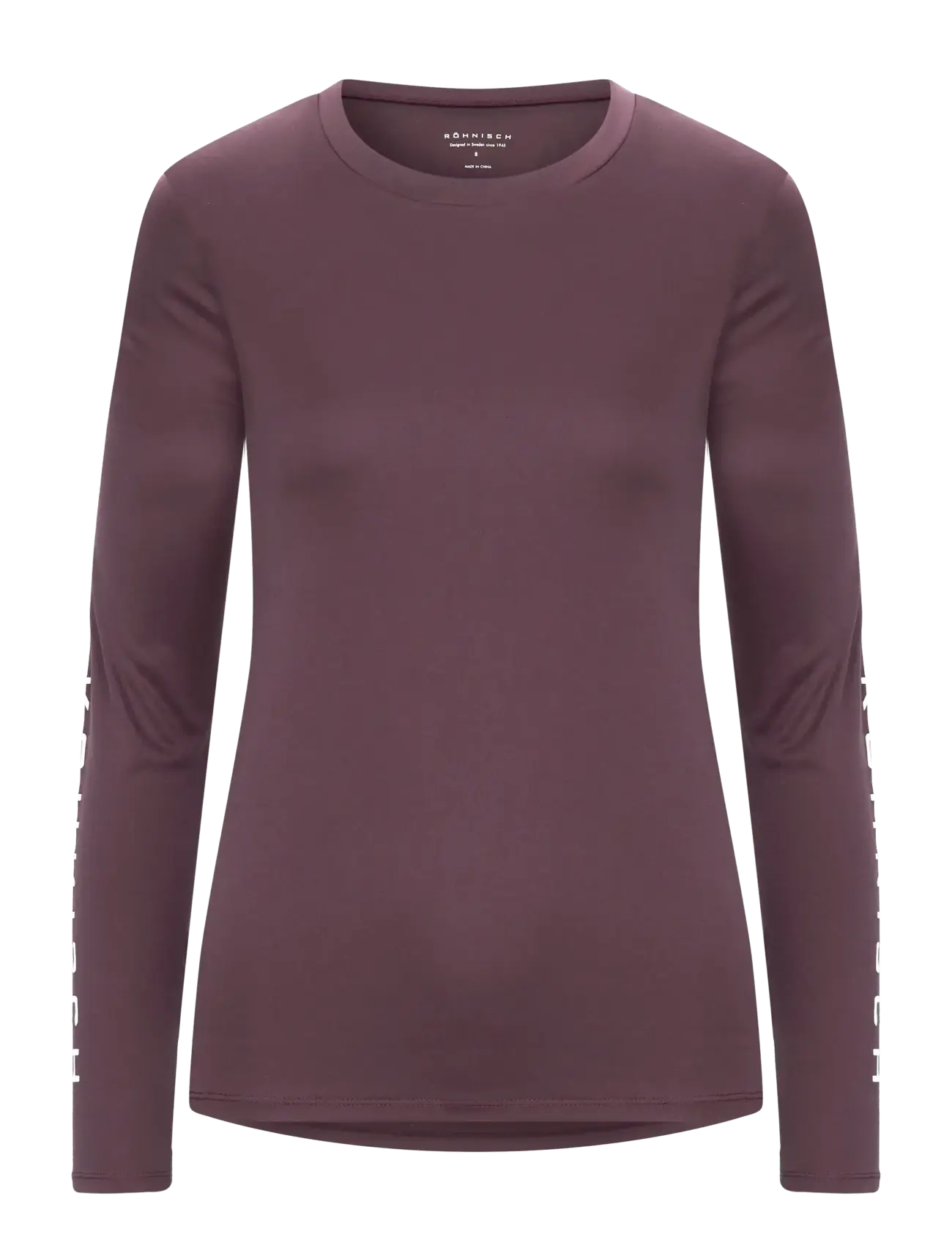 RÖHNISCH Team Logo Lange Ärmel Burgundy - XS - Damen