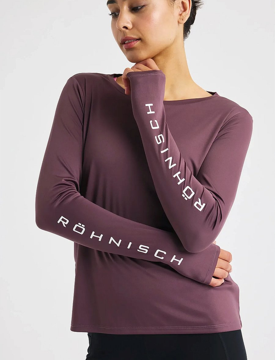 Röhnisch - Team Logo Long Sleeve - langærmede t-shirts - huckleberry - 4