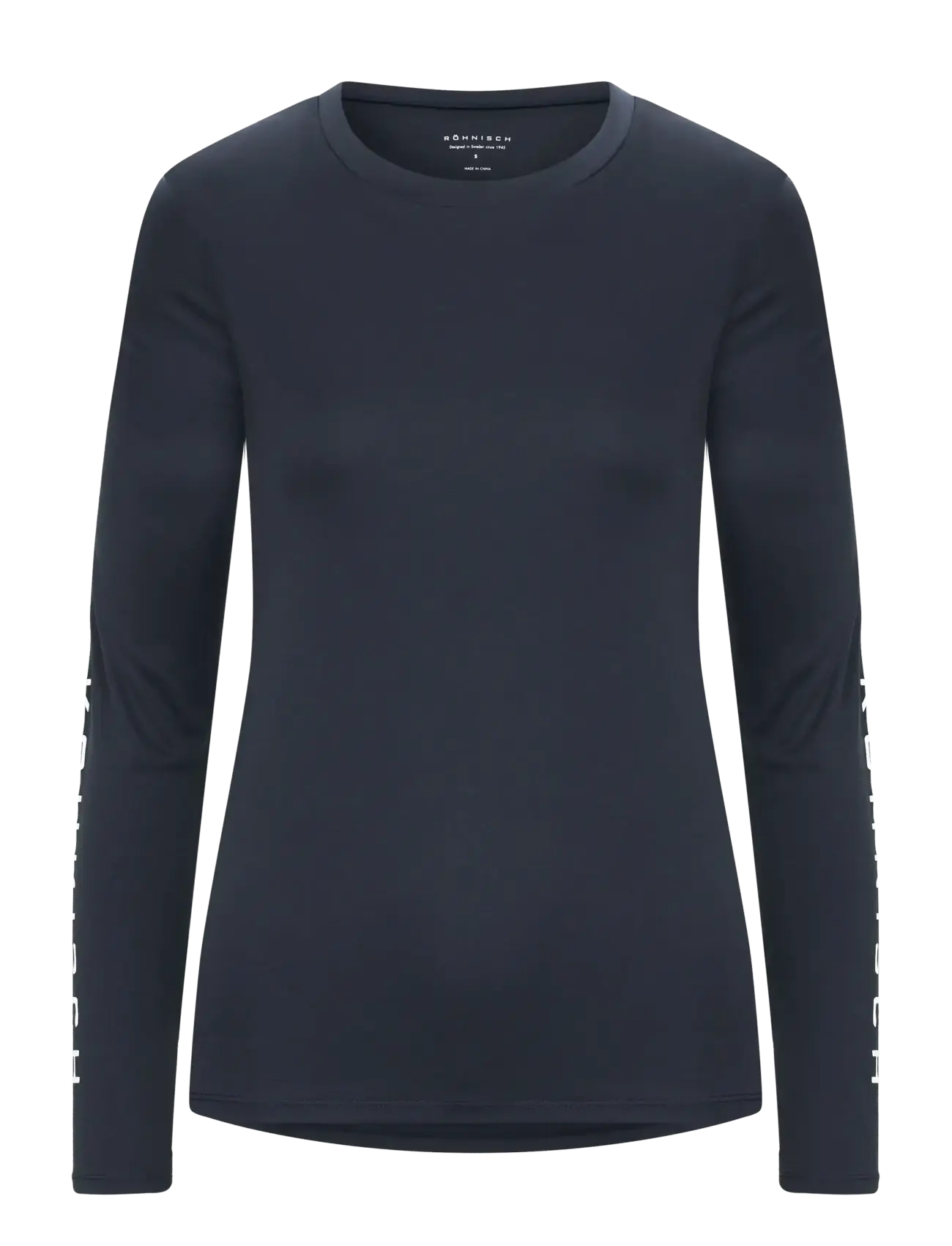 RÖHNISCH Team Logo Lange Ärmel Navy - M - Damen
