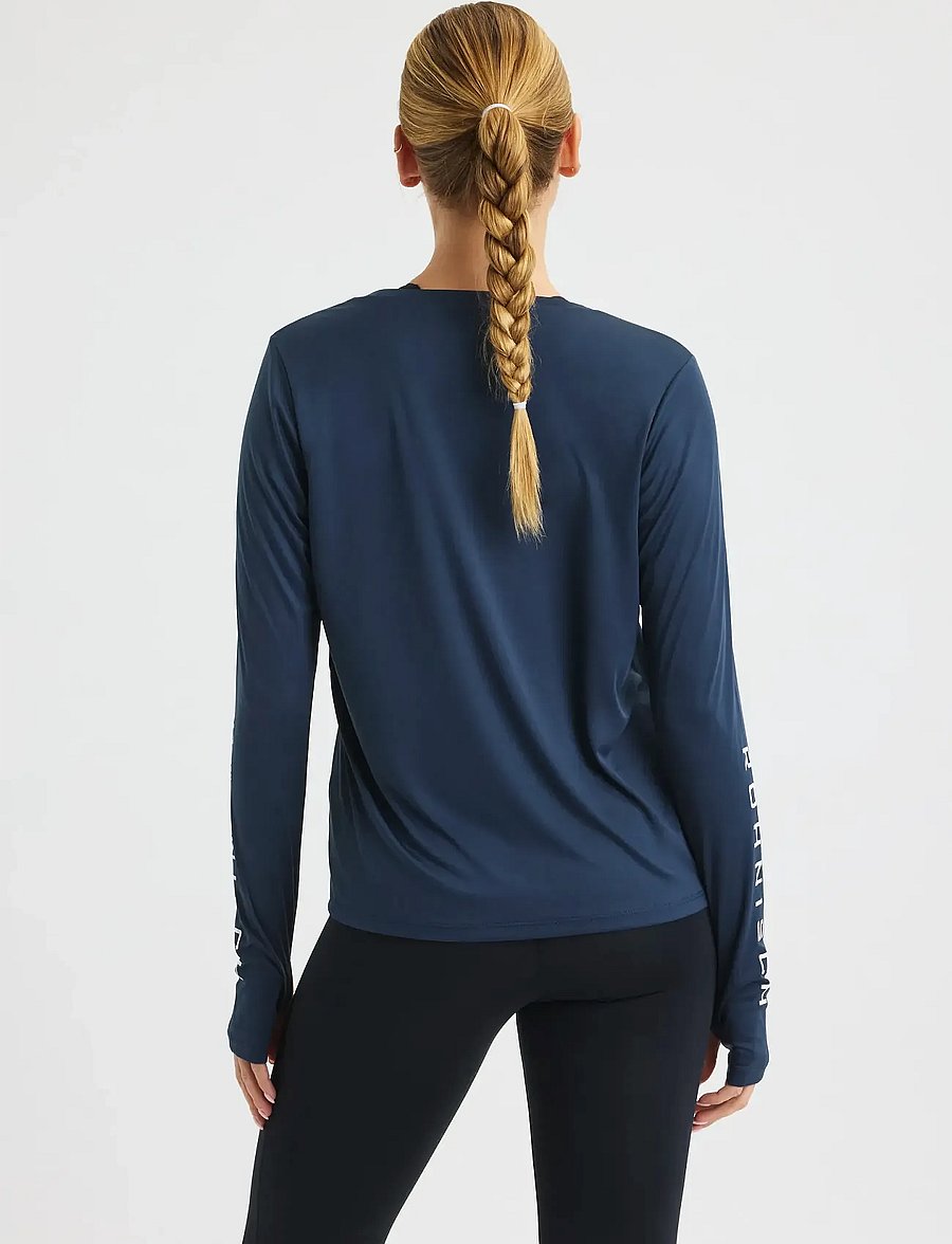 Röhnisch - Team Logo Long Sleeve - langarmshirts - space navy - 3